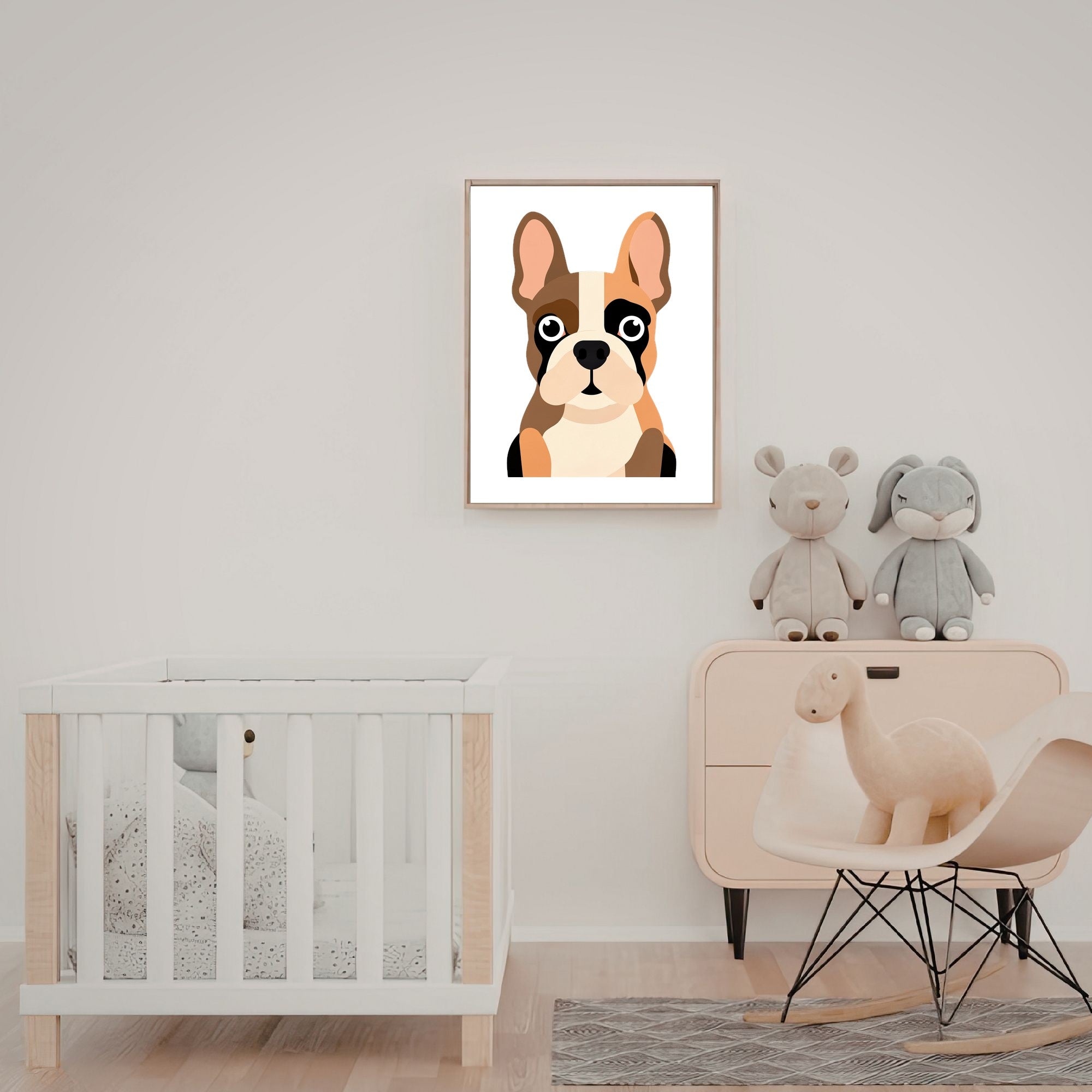 Bold Block Art Print - Framed Nursery Mockup