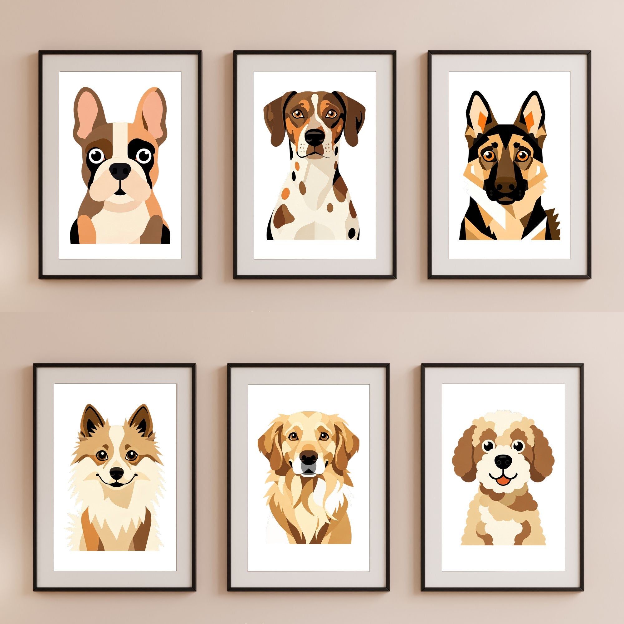 Bold Block Art Print - Framed Nursery Mockup