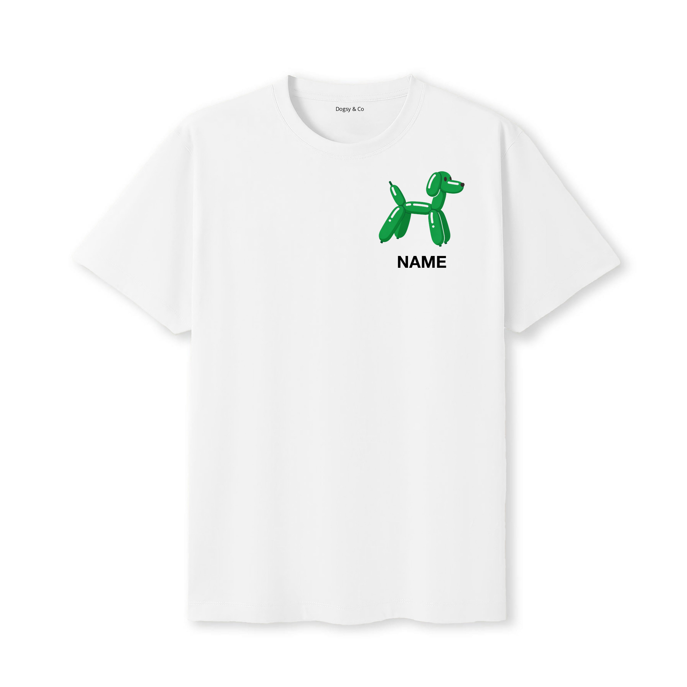 German Pointer Balloon Dog Custom T-Shirt - White