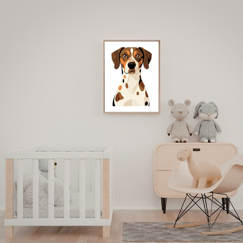 Bold Block Art Print - Framed Nursery Mockup