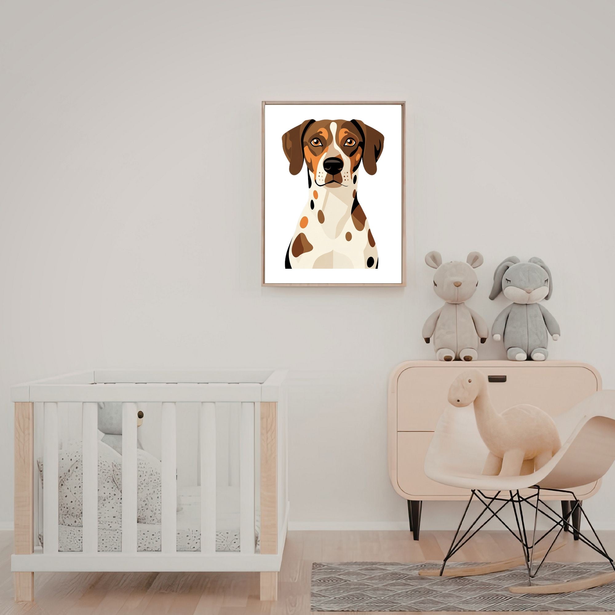 Bold Block Art Print - Framed Nursery Mockup