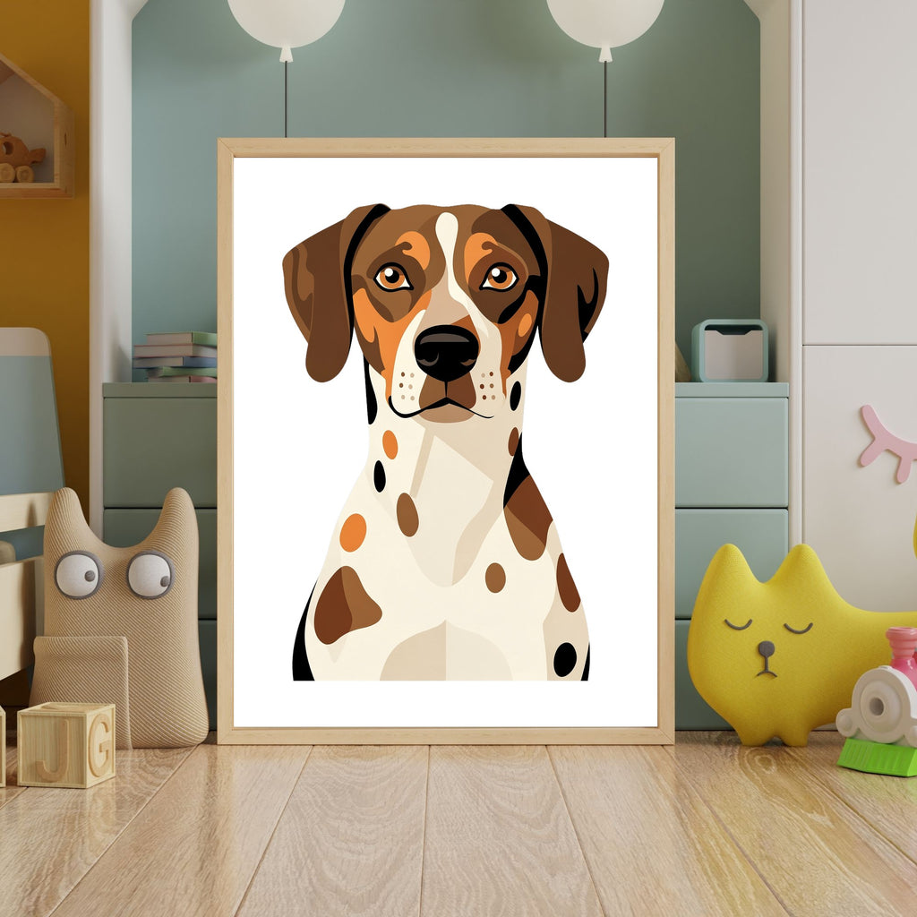 Bold Block Art Print - Framed Nursery Mockup
