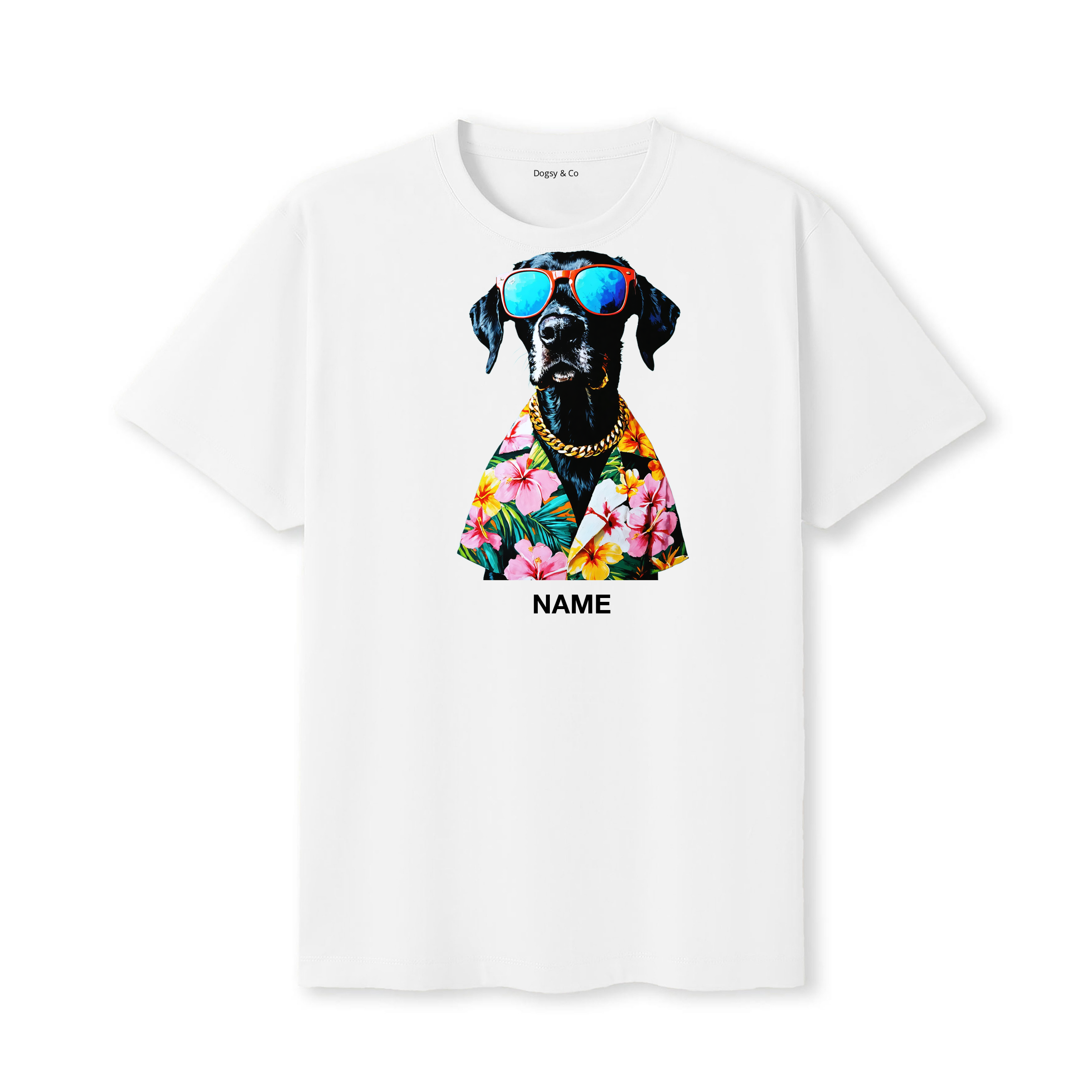 German Pointer Hawaii Dog Custom T-Shirt - White