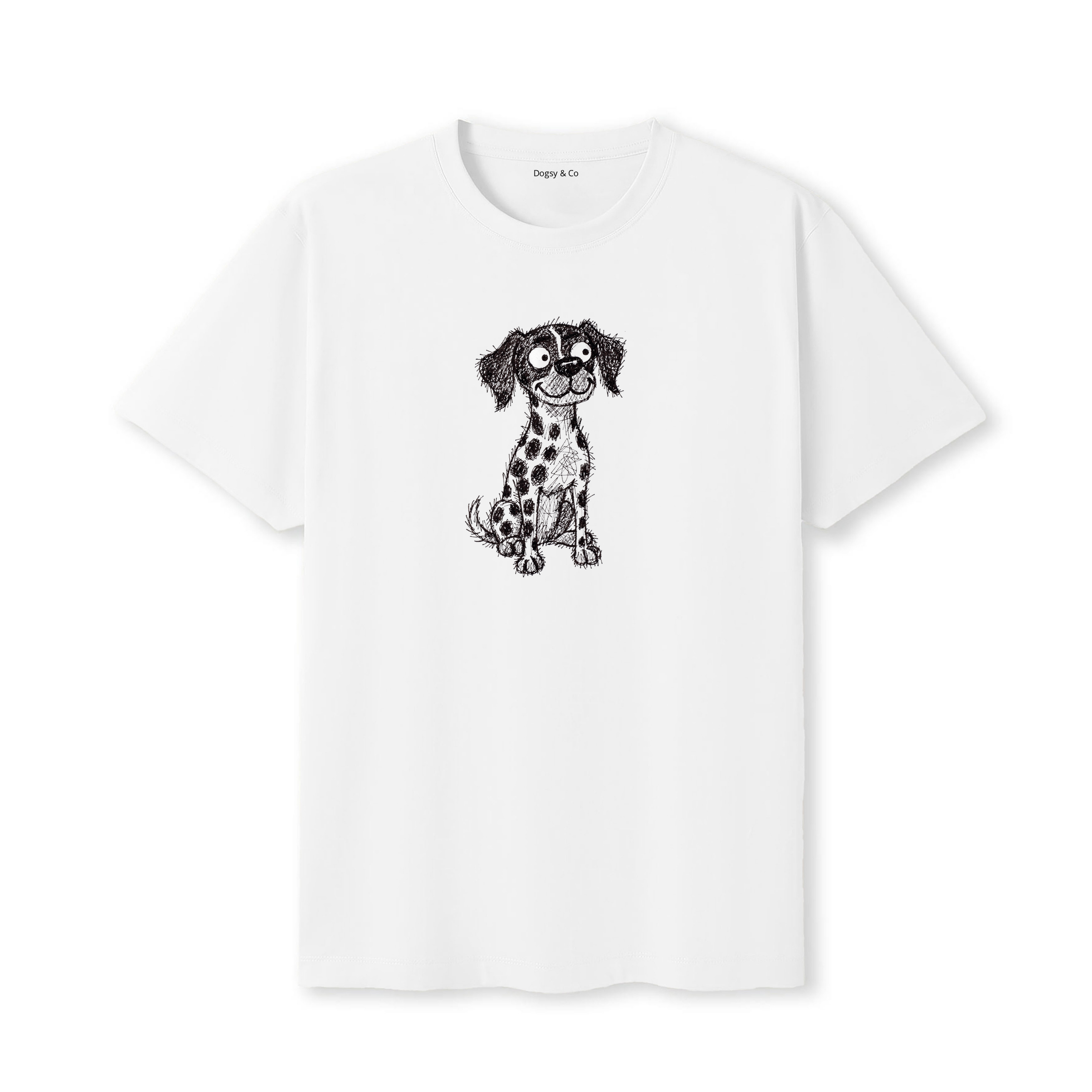 German Pointer Scraggy Dog T-Shirt - White