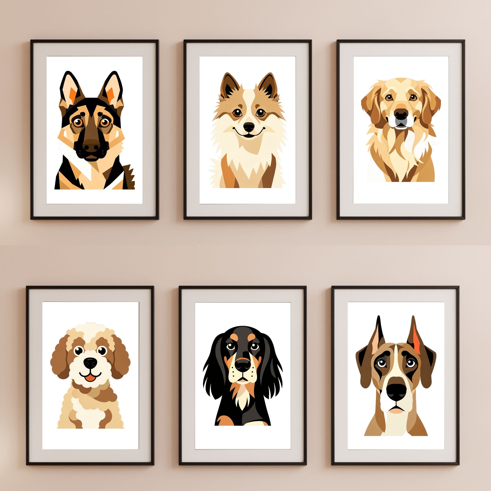 Bold Block Art Print - Framed Nursery Mockup