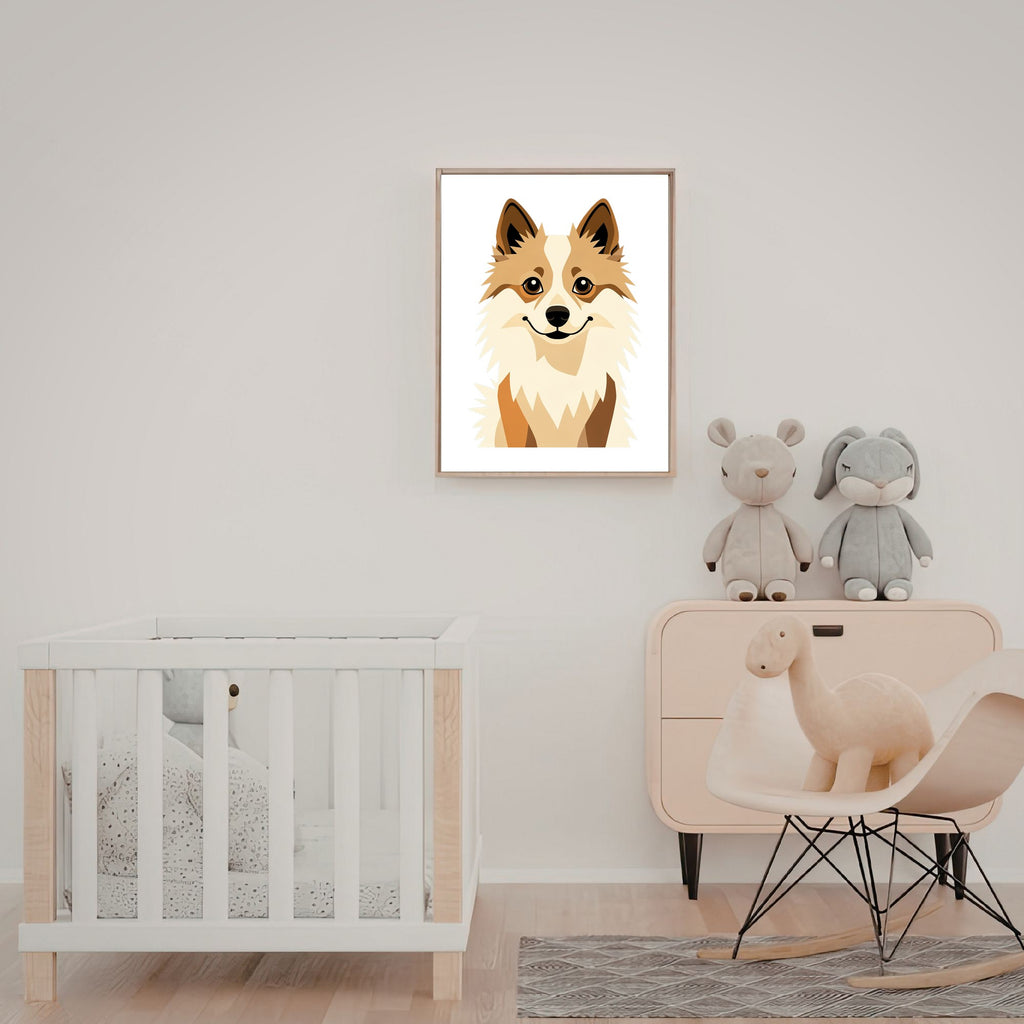 Bold Block Art Print - Framed Nursery Mockup
