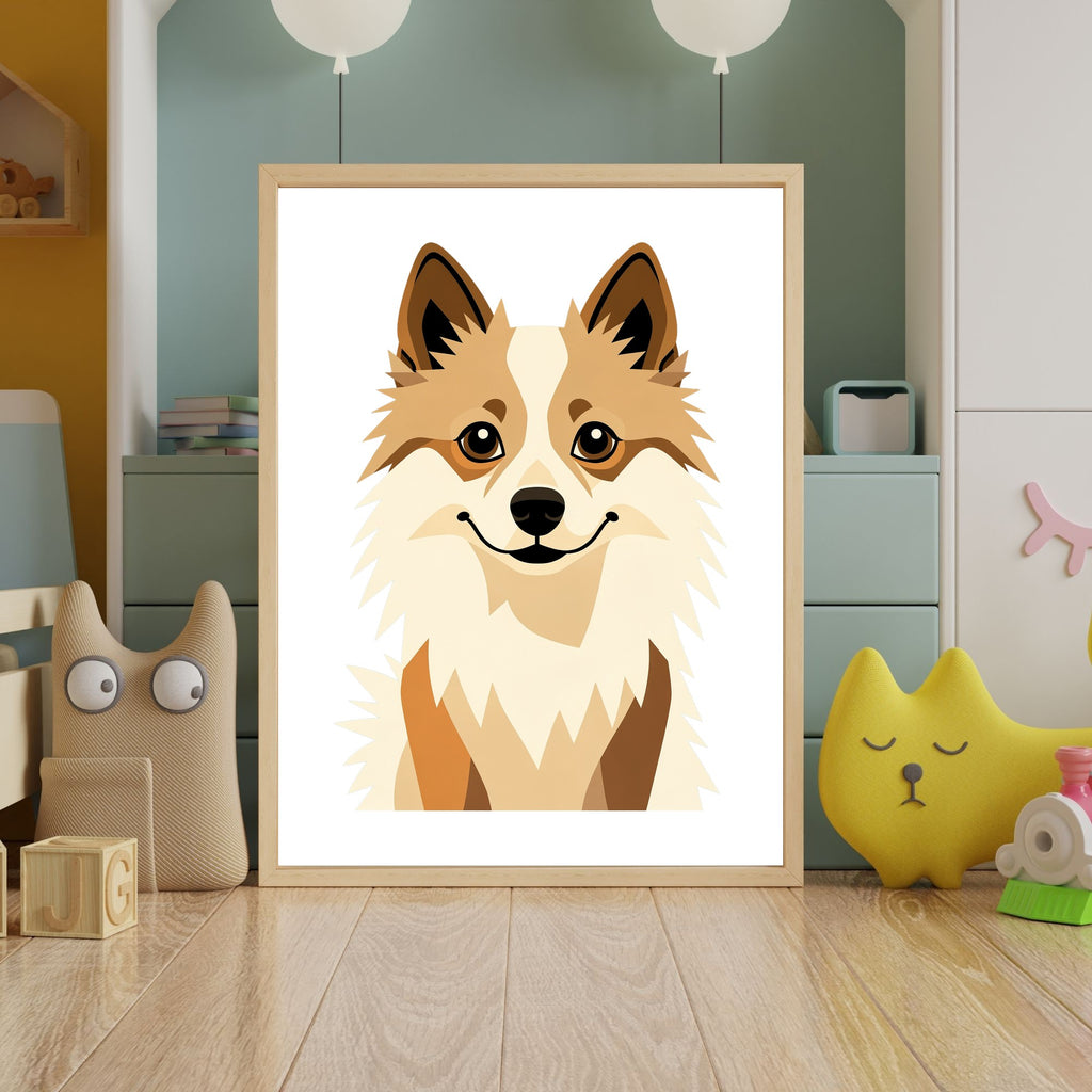 Bold Block Art Print - Framed Nursery Mockup