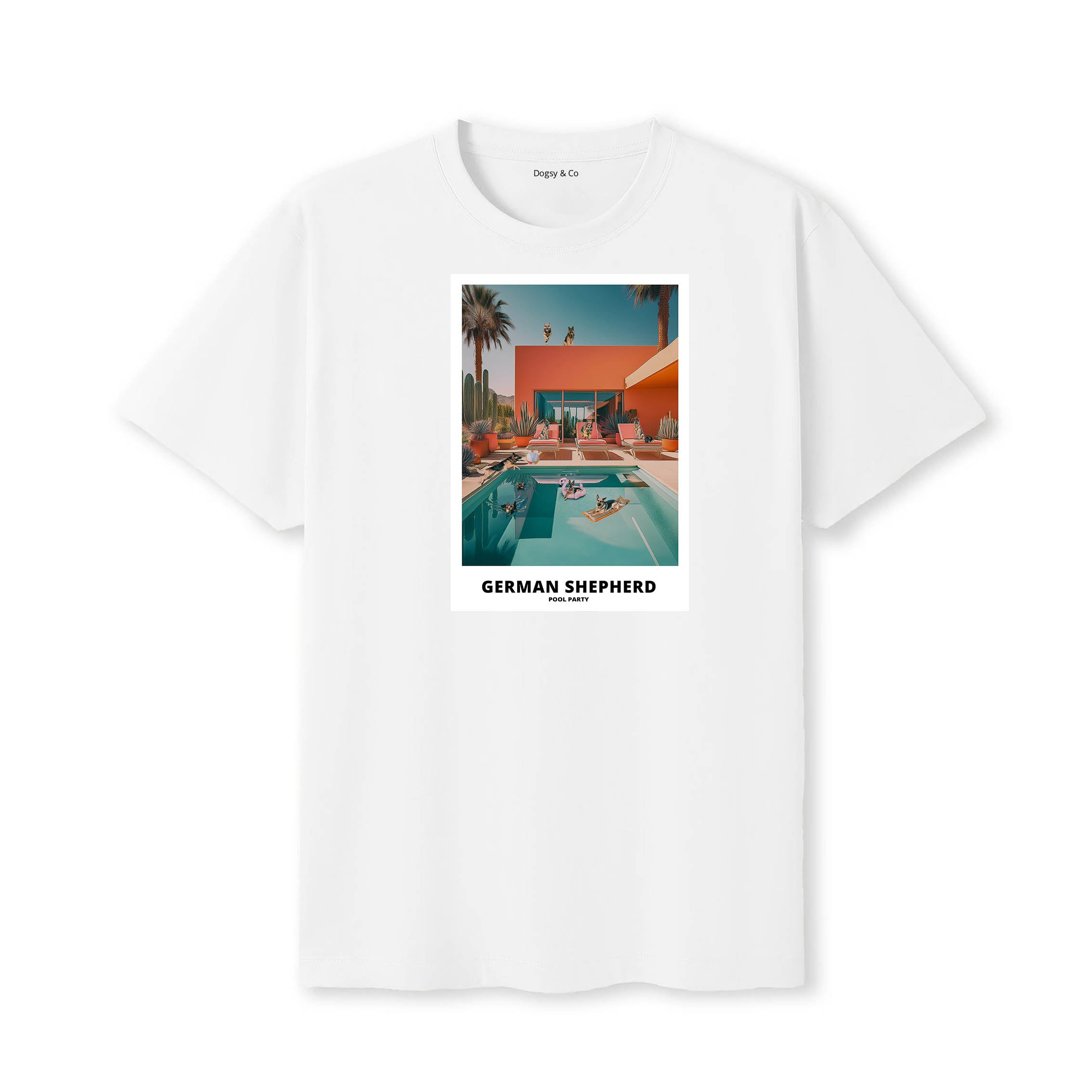 German Shepherd Pool Party T-shirt