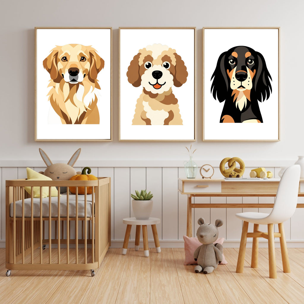 Bold Block Art Print - Framed Nursery Mockup