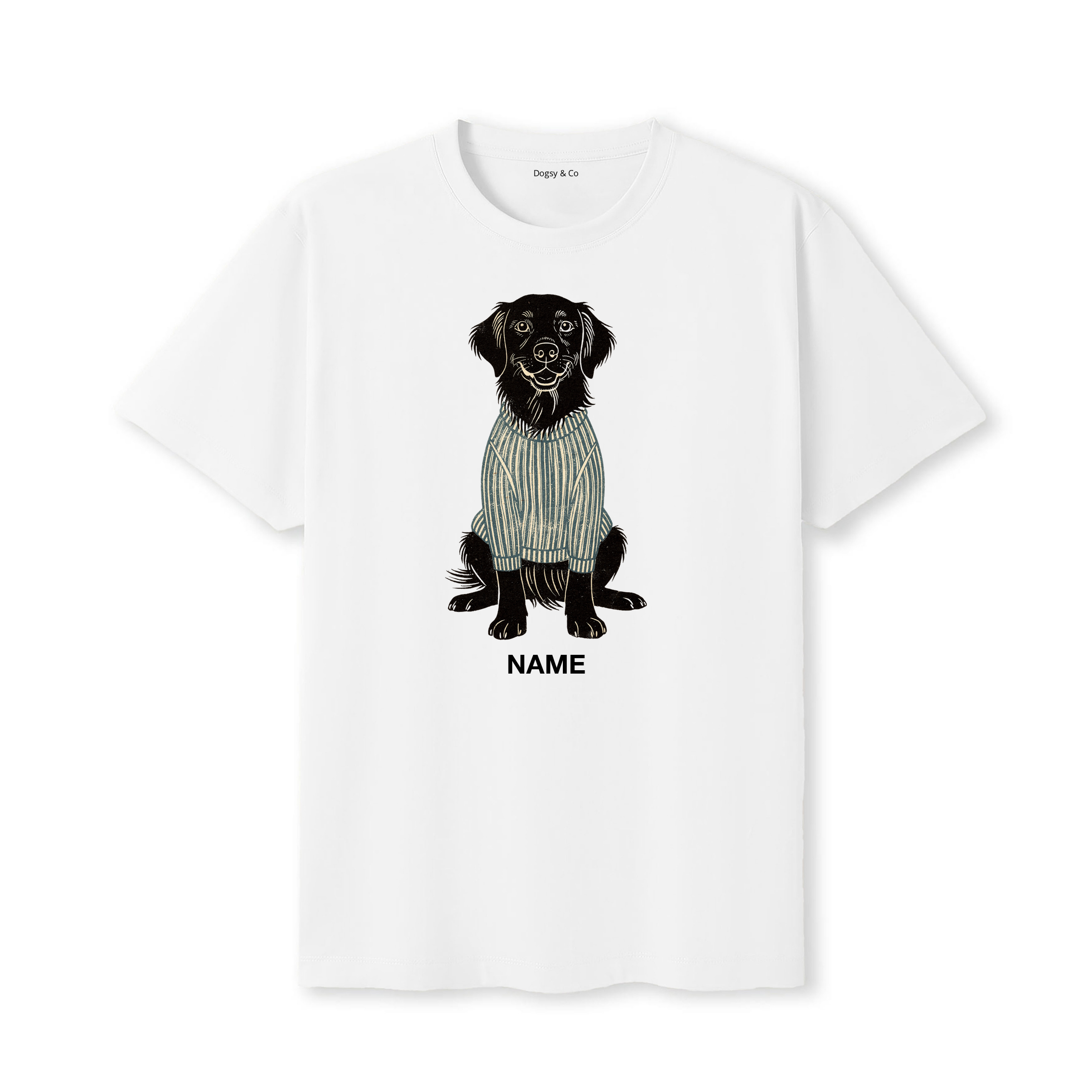 Golden Retriever Jumper Dog Custom T-Shirt - White