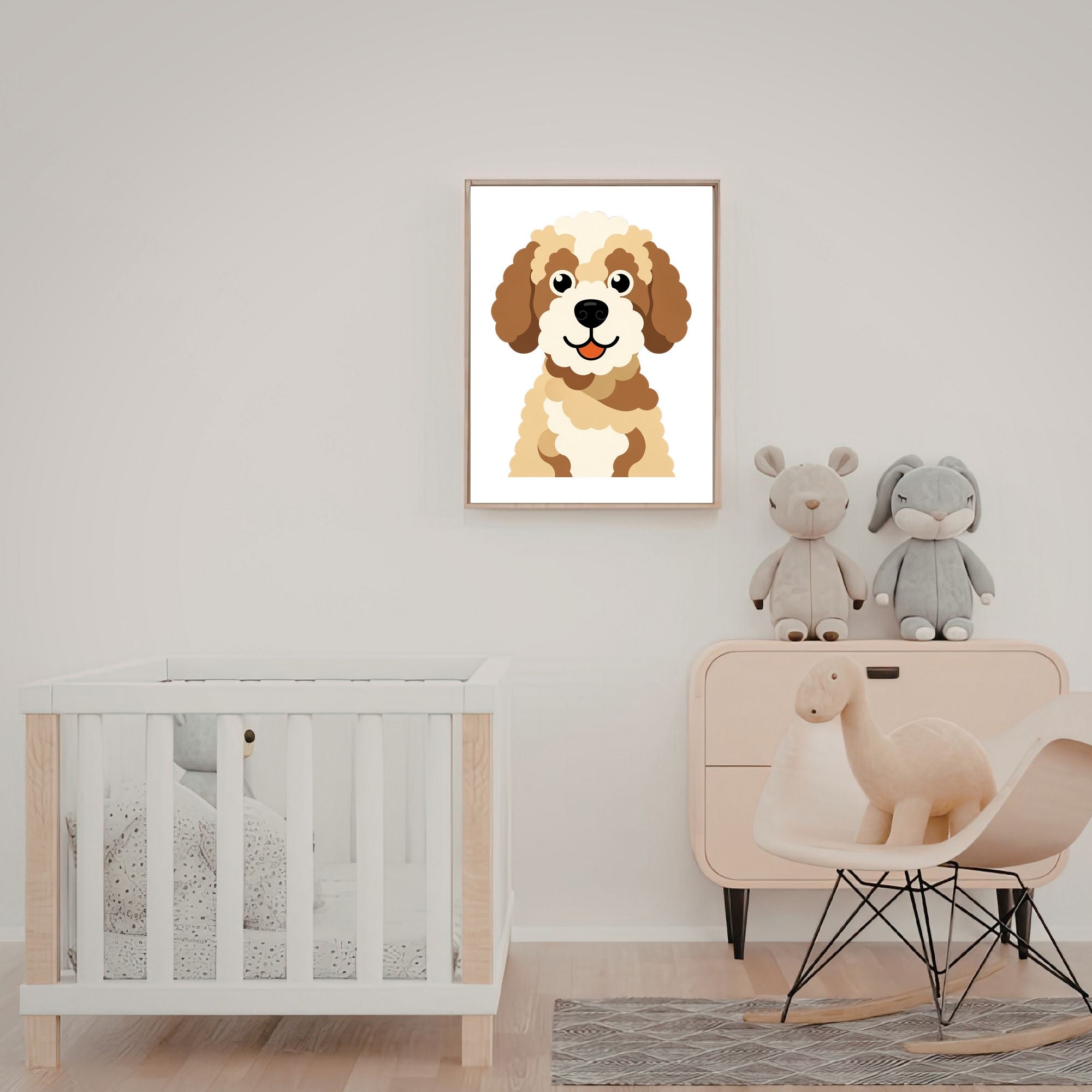 Bold Block Art Print - Framed Nursery Mockup