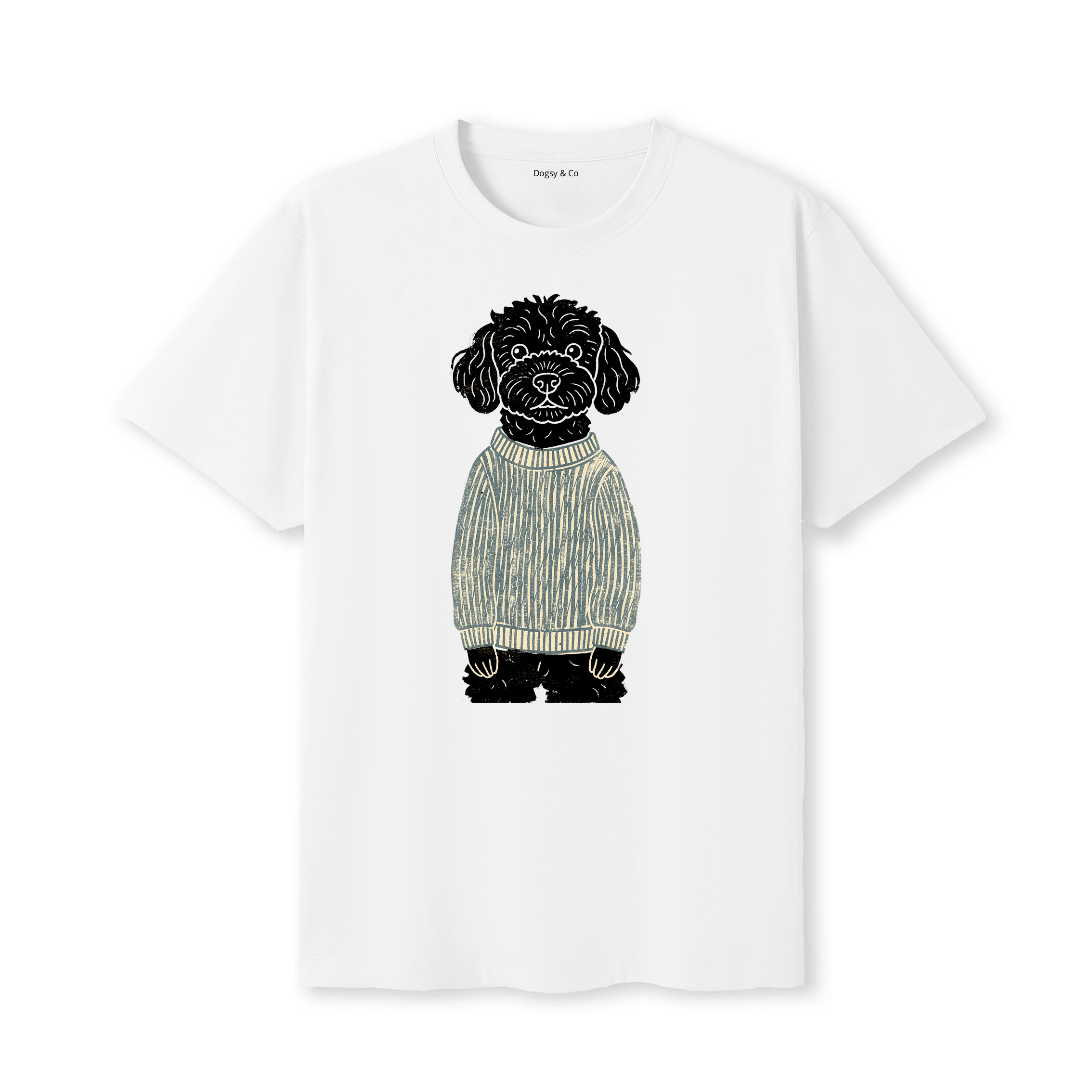 Goldendoodle Jumper Dog T-Shirt - White