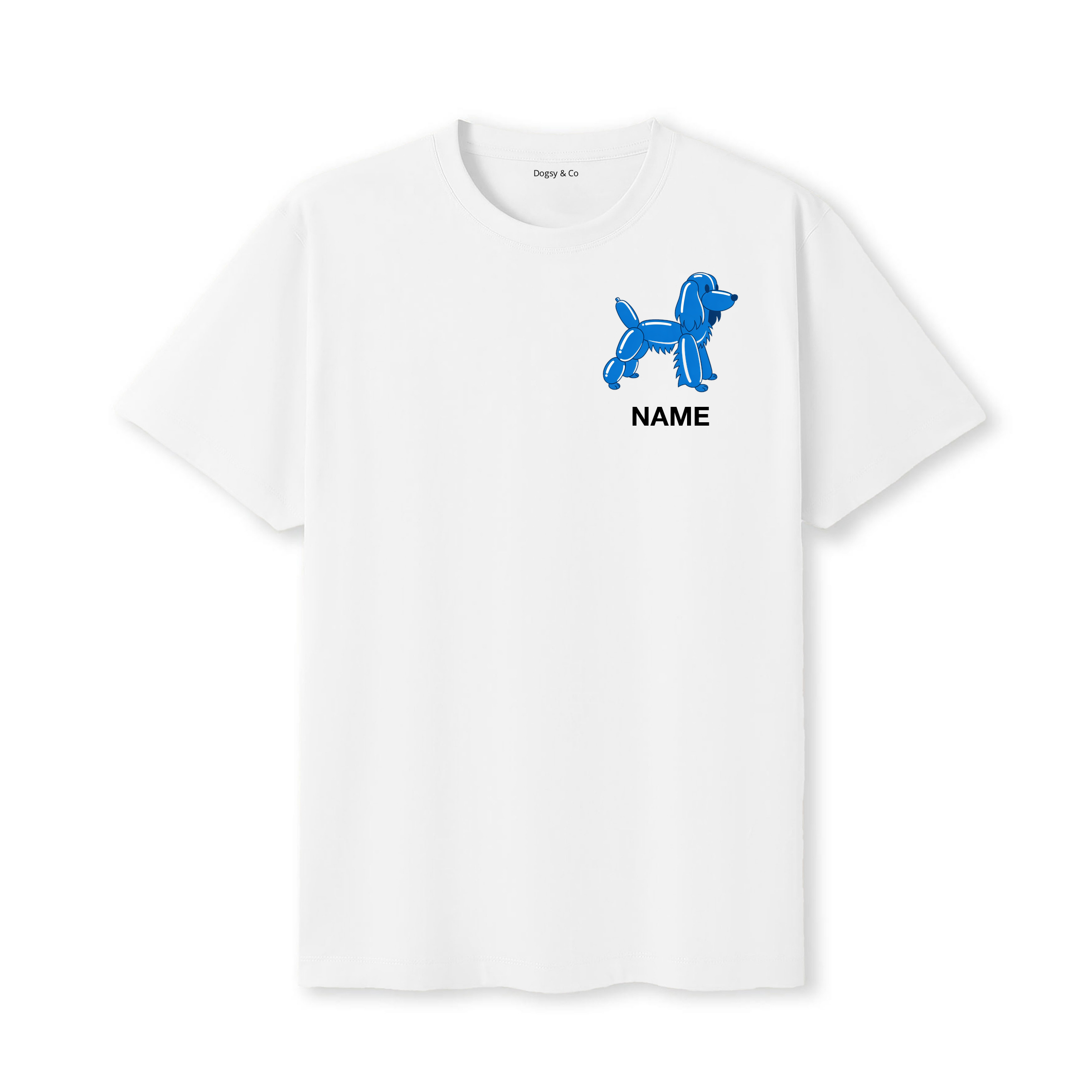 Gordon Setter Balloon Dog Custom T-Shirt - White