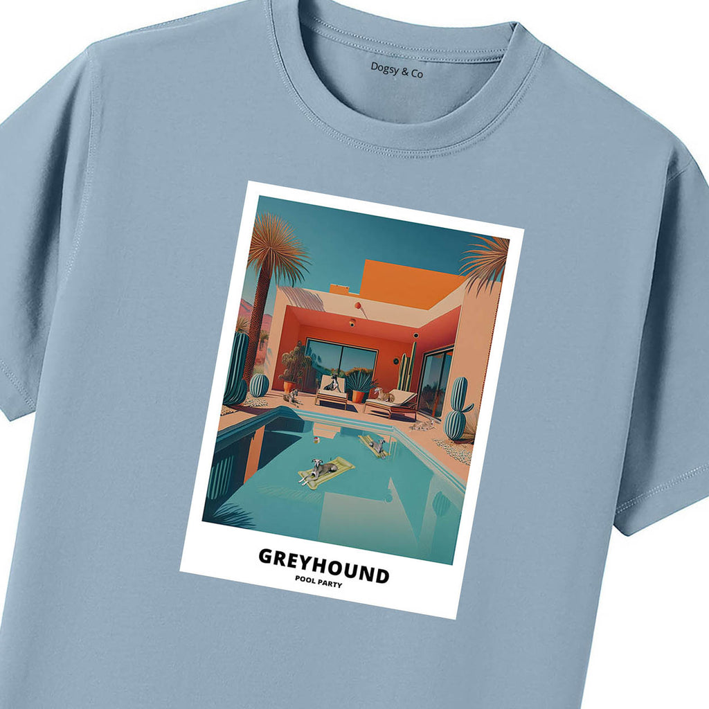 Greyhound Pool Party T-shirt