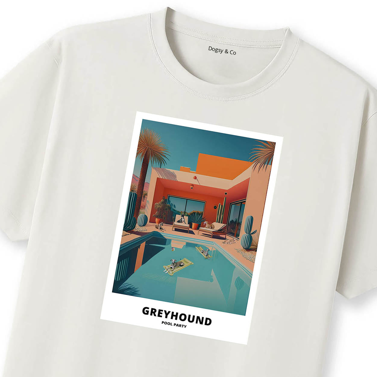 Greyhound Pool Party T-shirt
