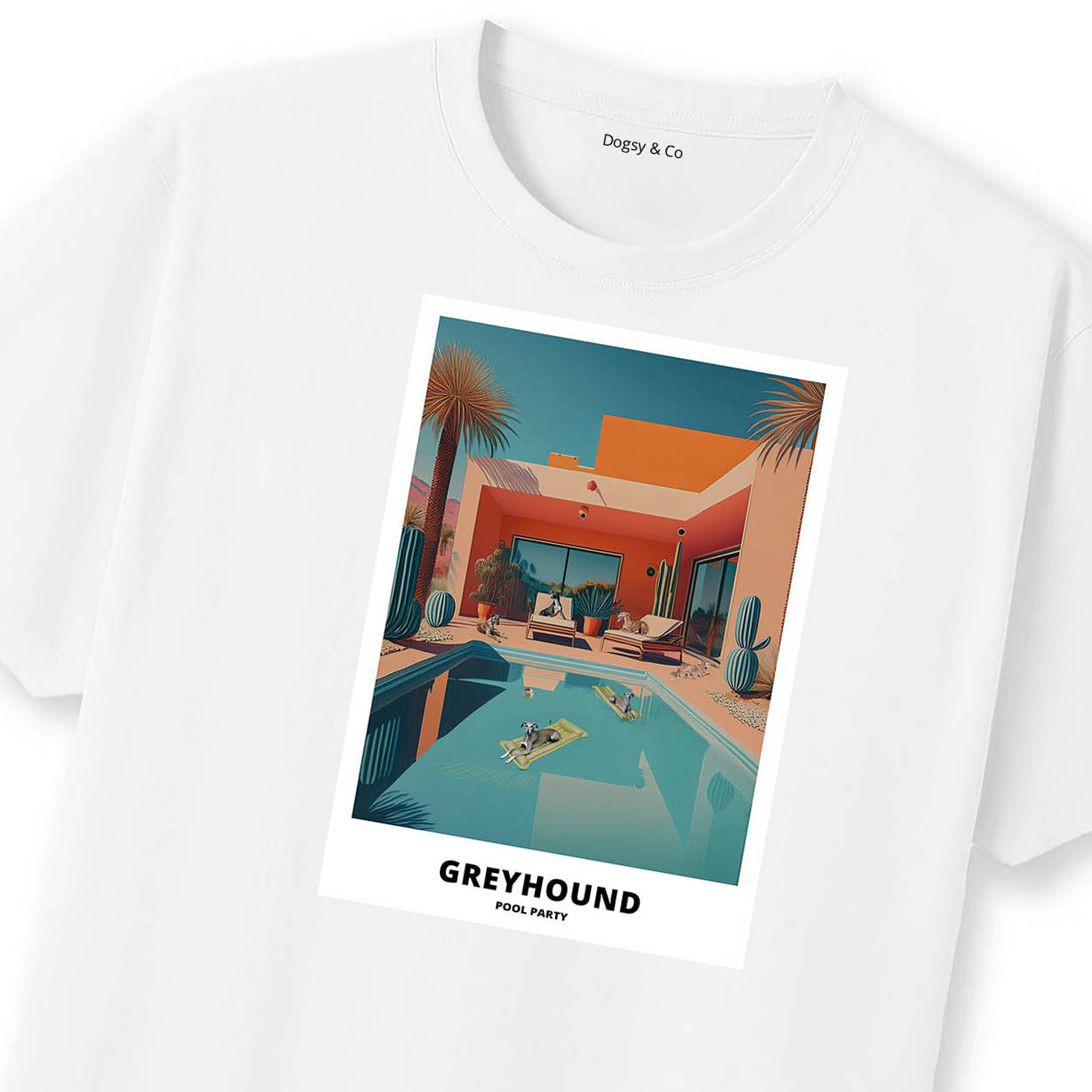 Greyhound Pool Party T-shirt