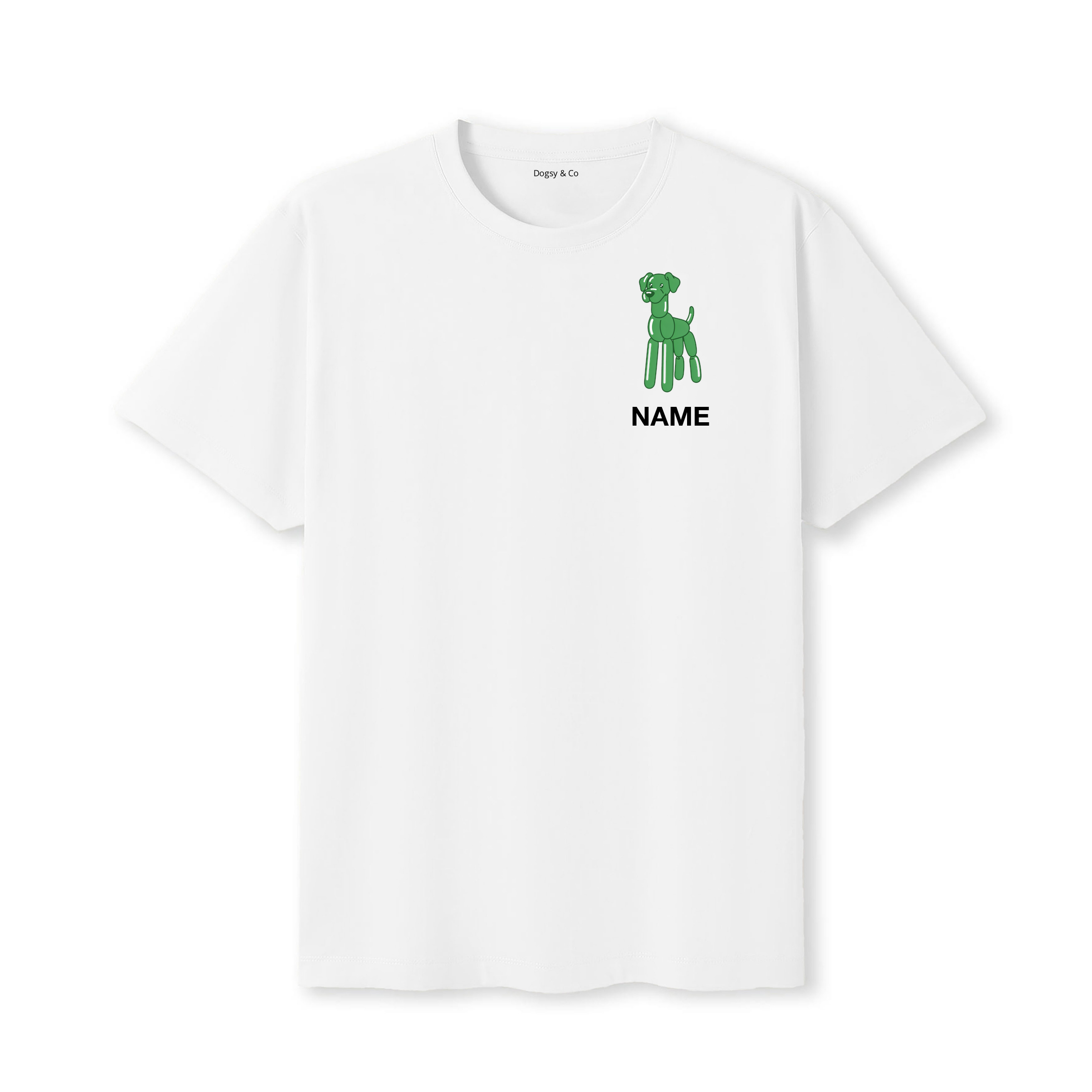 Great Dane Balloon Dog Custom T-Shirt - White
