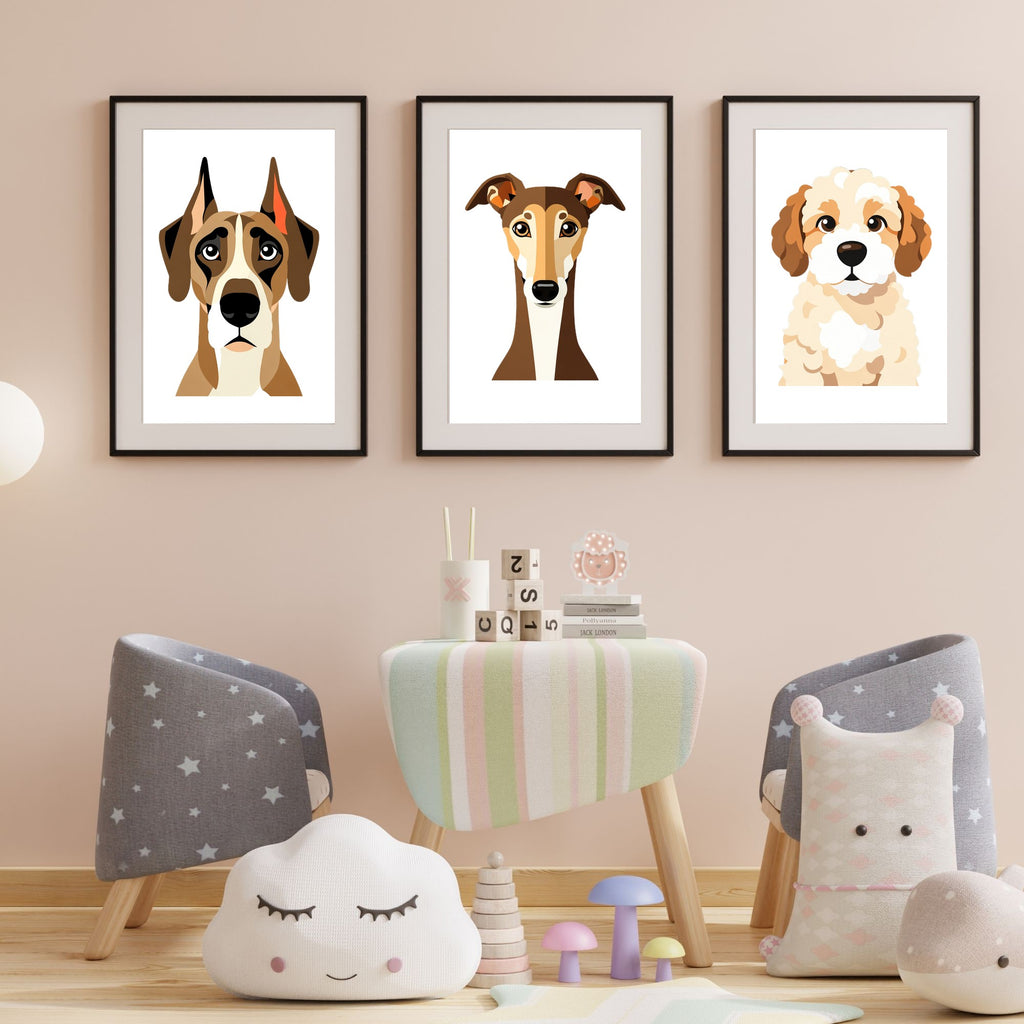 Bold Block Art Print - Framed Nursery Mockup
