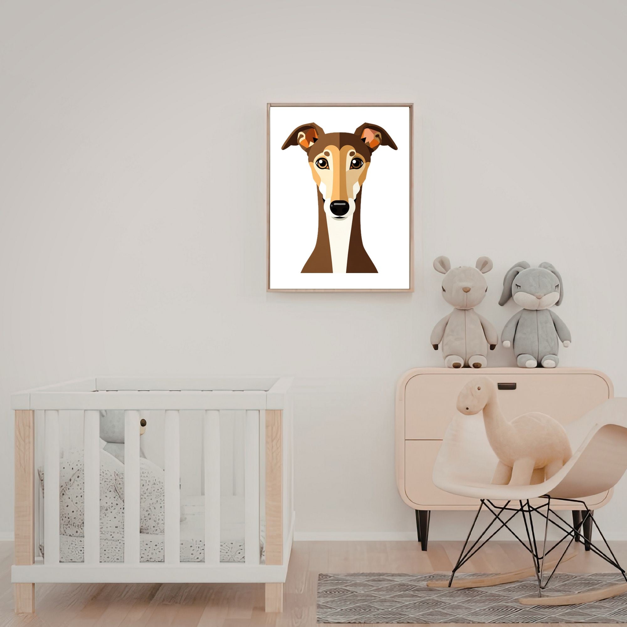 Bold Block Art Print - Framed Nursery Mockup