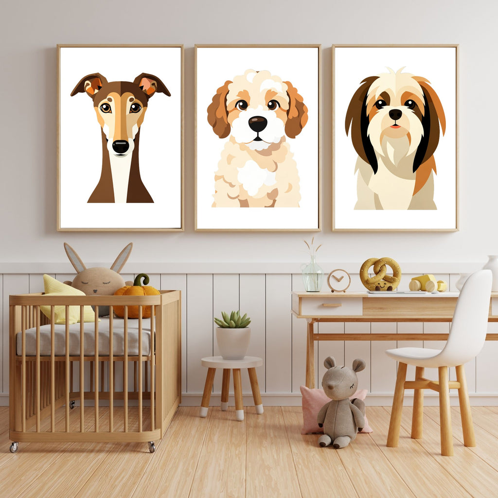 Bold Block Art Print - Framed Nursery Mockup