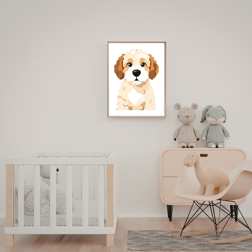 Bold Block Art Print - Framed Nursery Mockup