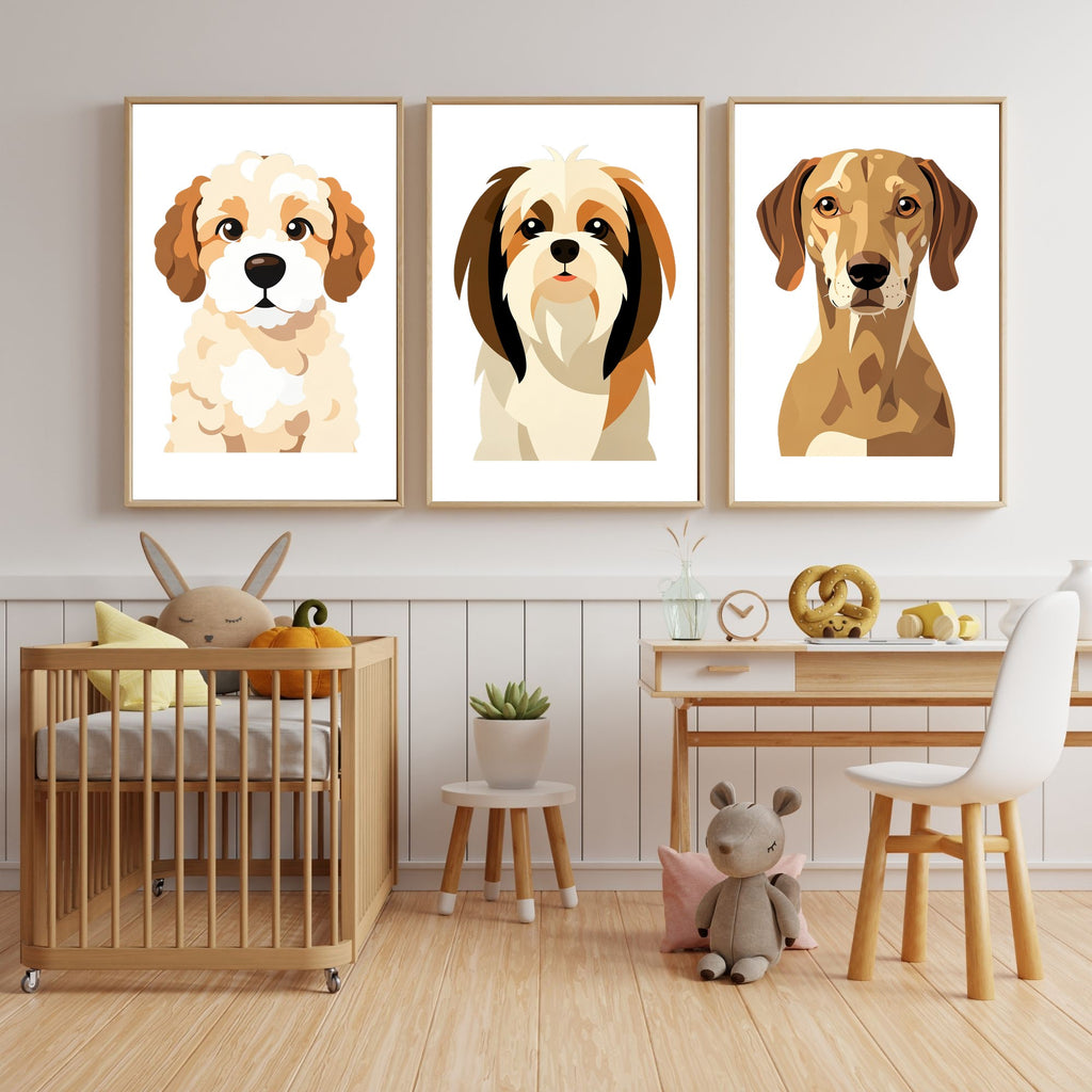 Bold Block Art Print - Framed Nursery Mockup