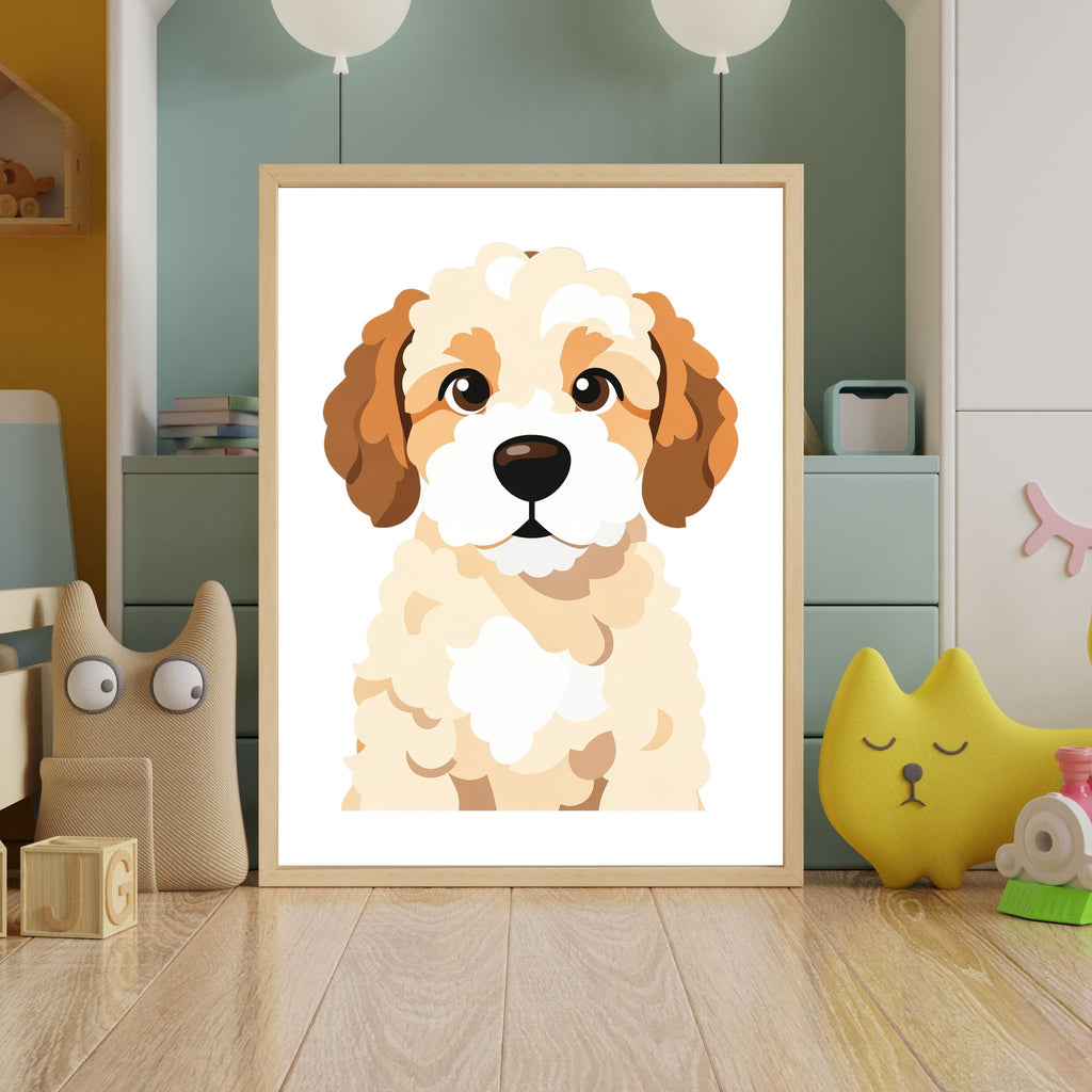 Bold Block Art Print - Framed Nursery Mockup