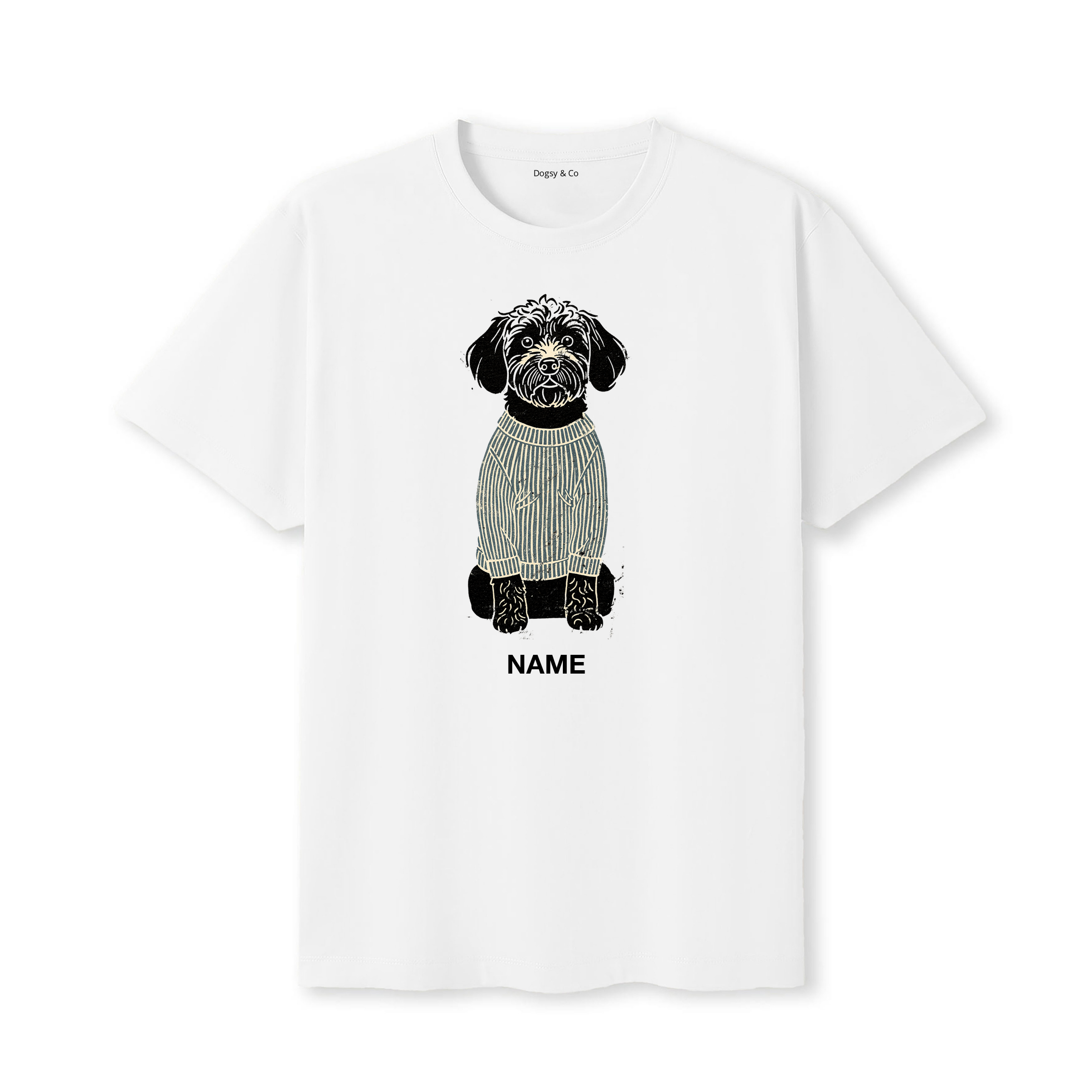 Groodle Jumper Dog Custom T-Shirt - White