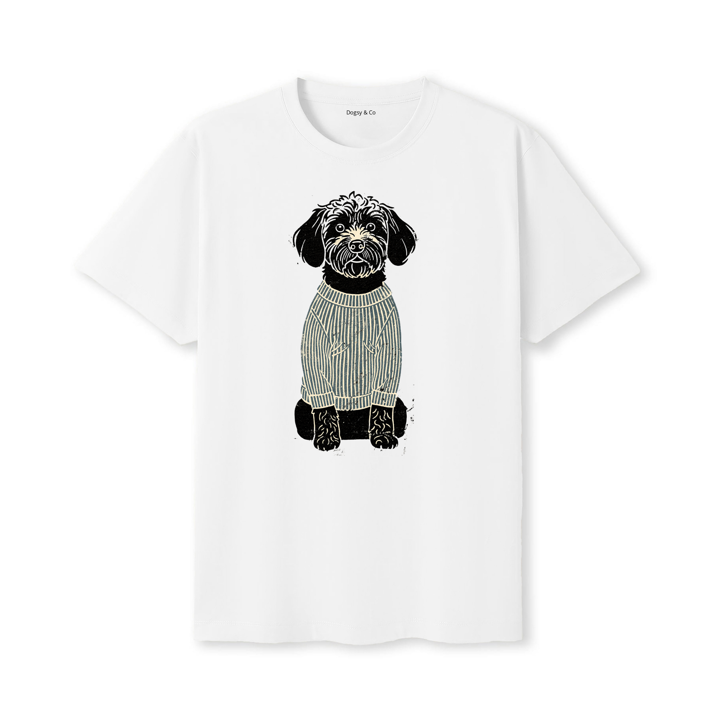 Groodle Jumper Dog T-Shirt - White