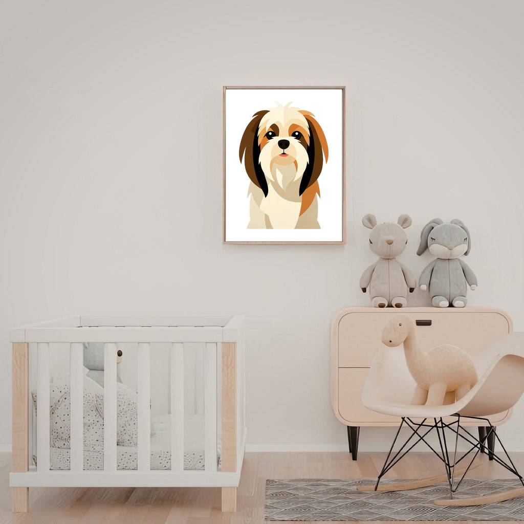 Bold Block Art Print - Framed Nursery Mockup