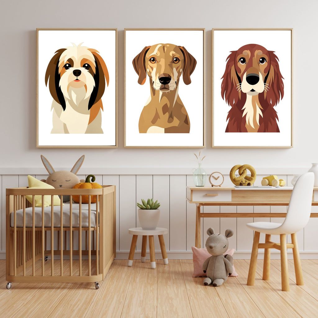 Bold Block Art Print - Framed Nursery Mockup