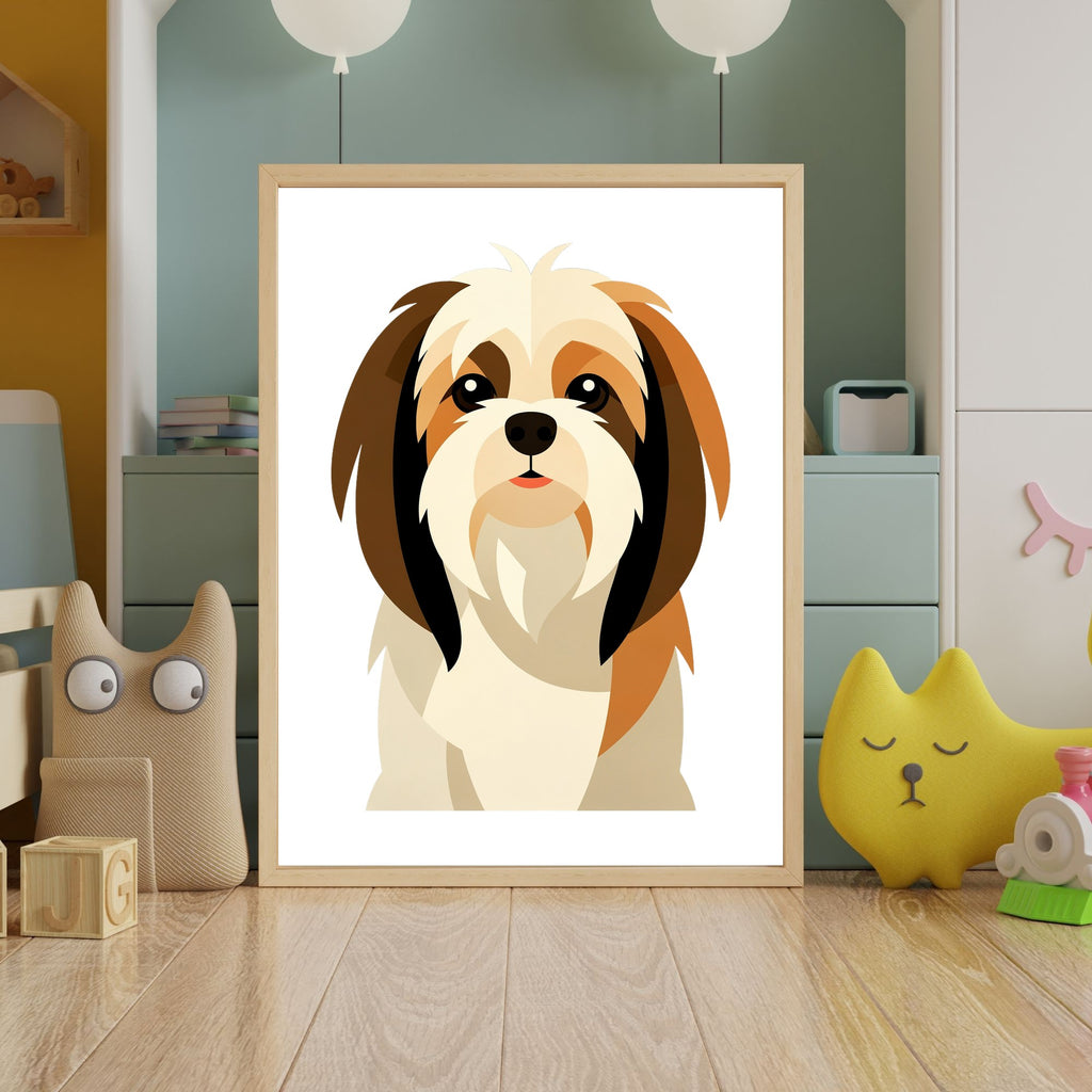 Bold Block Art Print - Framed Nursery Mockup