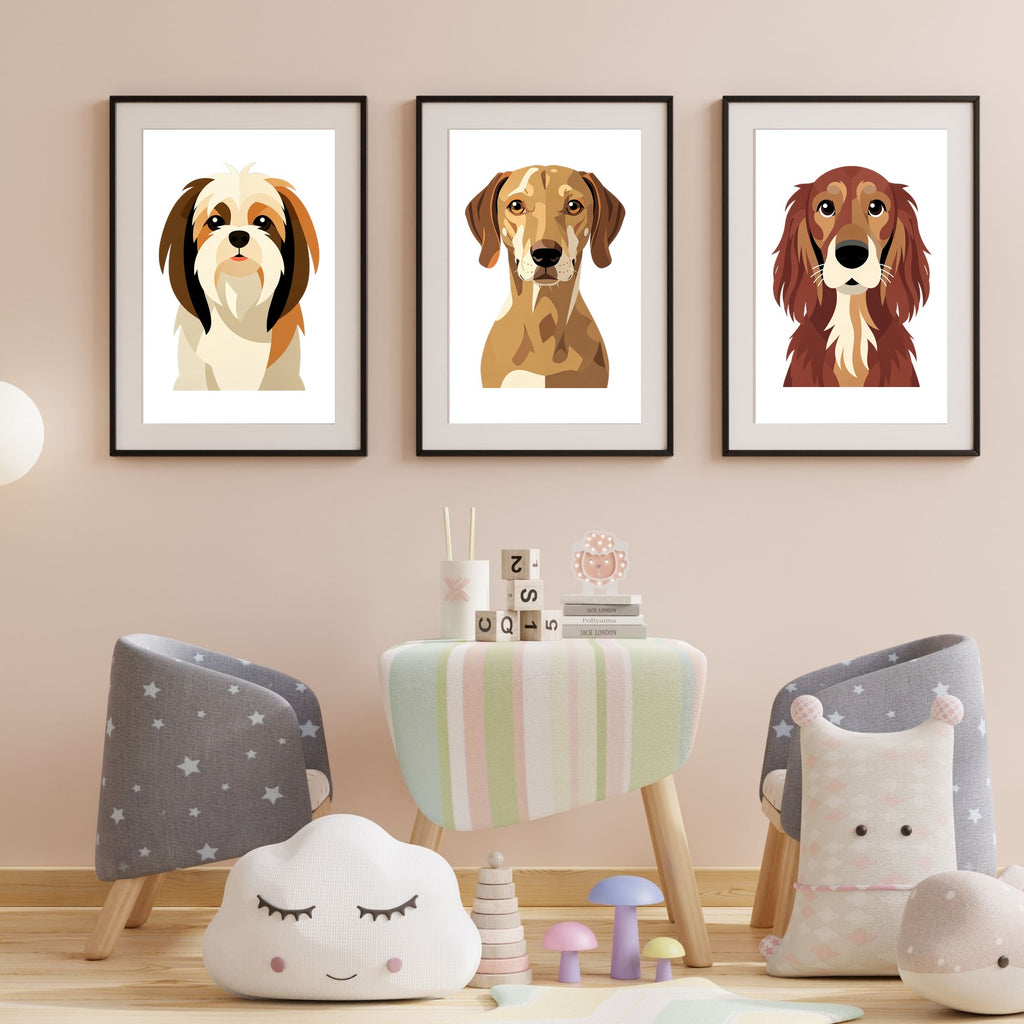 Bold Block Art Print - Framed Nursery Mockup