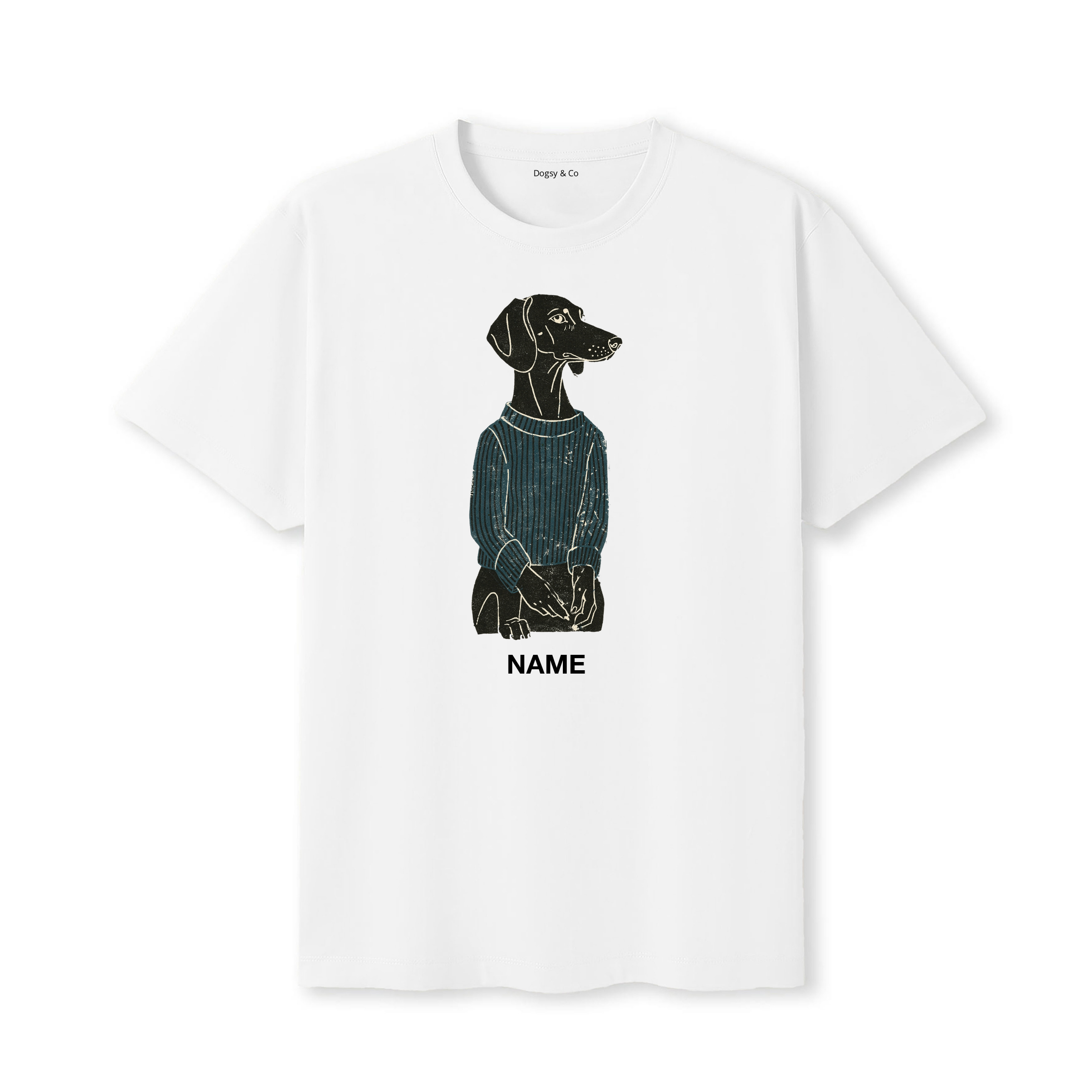 Hungarian Vizsla Jumper Dog Custom T-Shirt - White