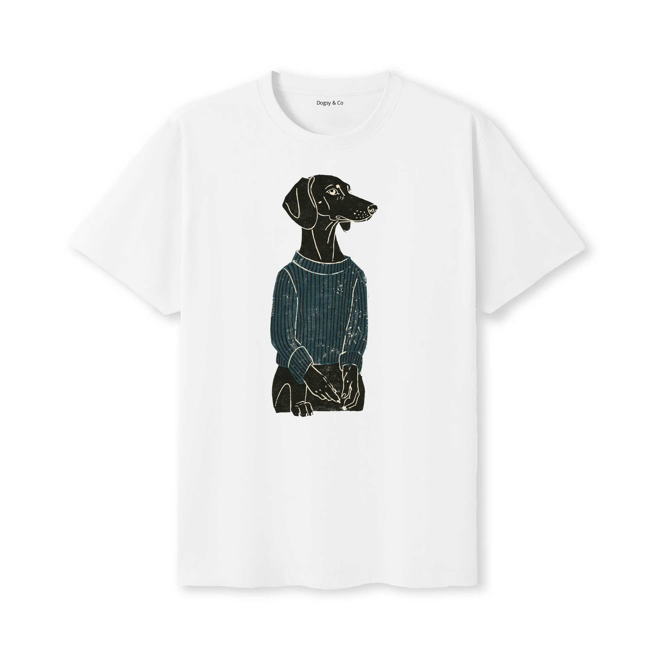 Hungarian Vizsla Jumper Dog T-Shirt - White