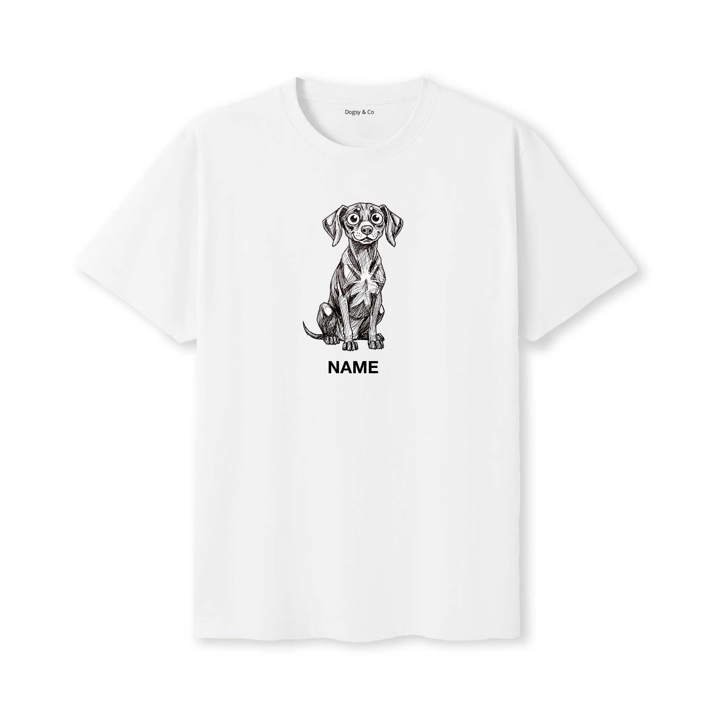 Hungarian Vizsla Scraggy Dog Custom - White