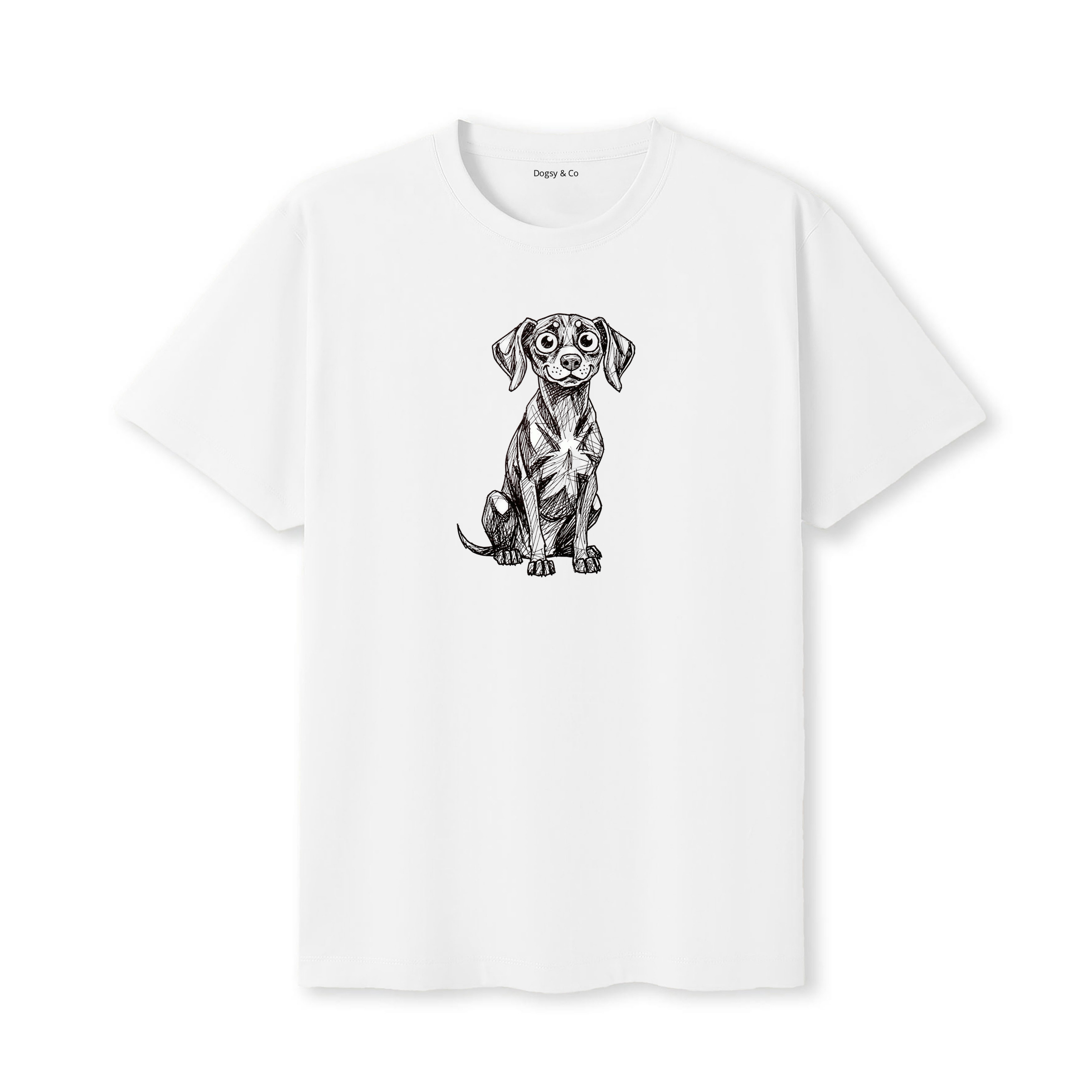 Hungarian Vizsla Scraggy Dog T-Shirt - White