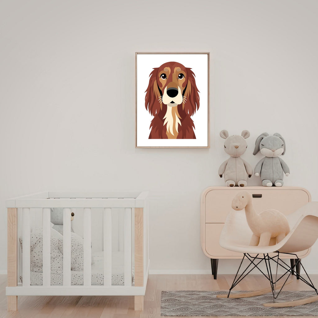 Bold Block Art Print - Framed Nursery Mockup