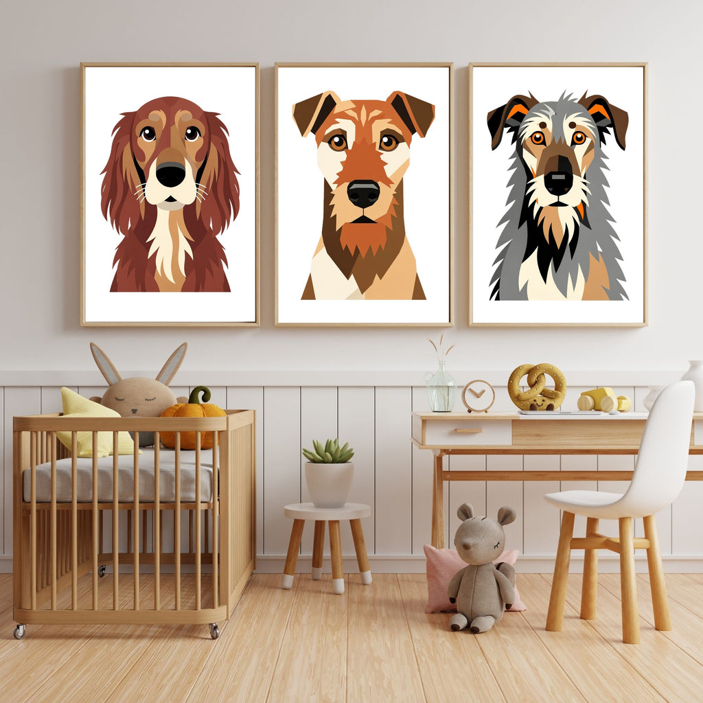 Bold Block Art Print - Framed Nursery Mockup