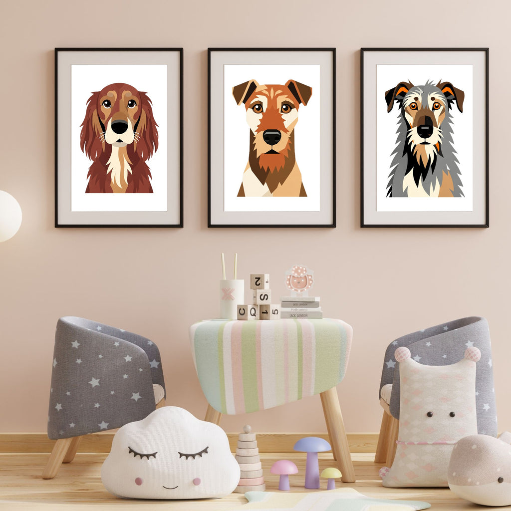 Bold Block Art Print - Framed Nursery Mockup