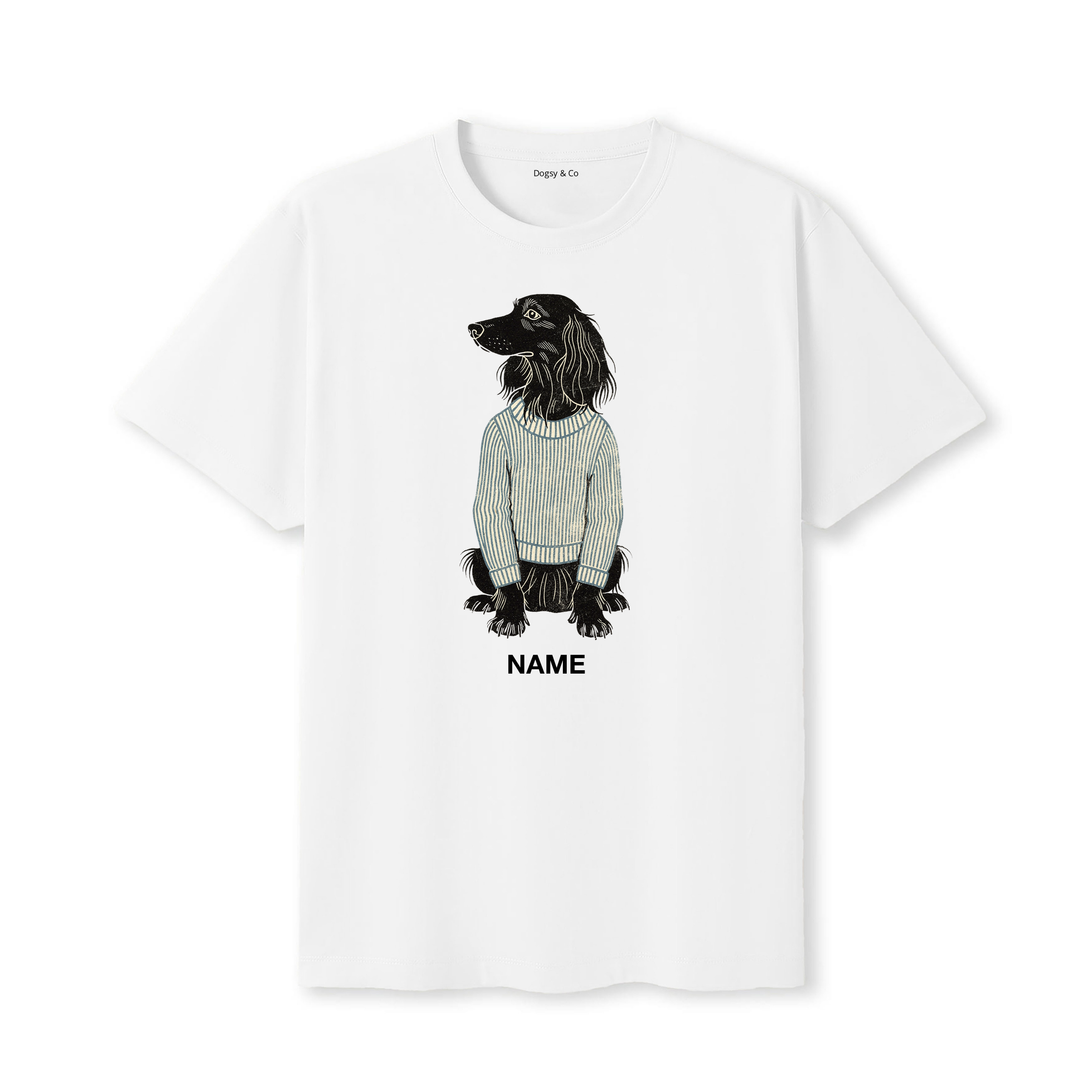 Irish Setter Jumper Dog Custom T-Shirt - White