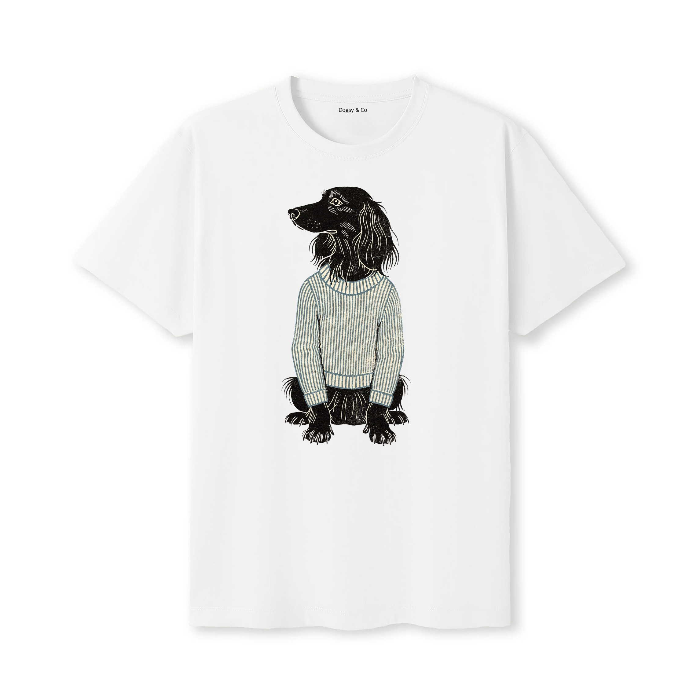 Irish Setter Jumper Dog T-Shirt - White