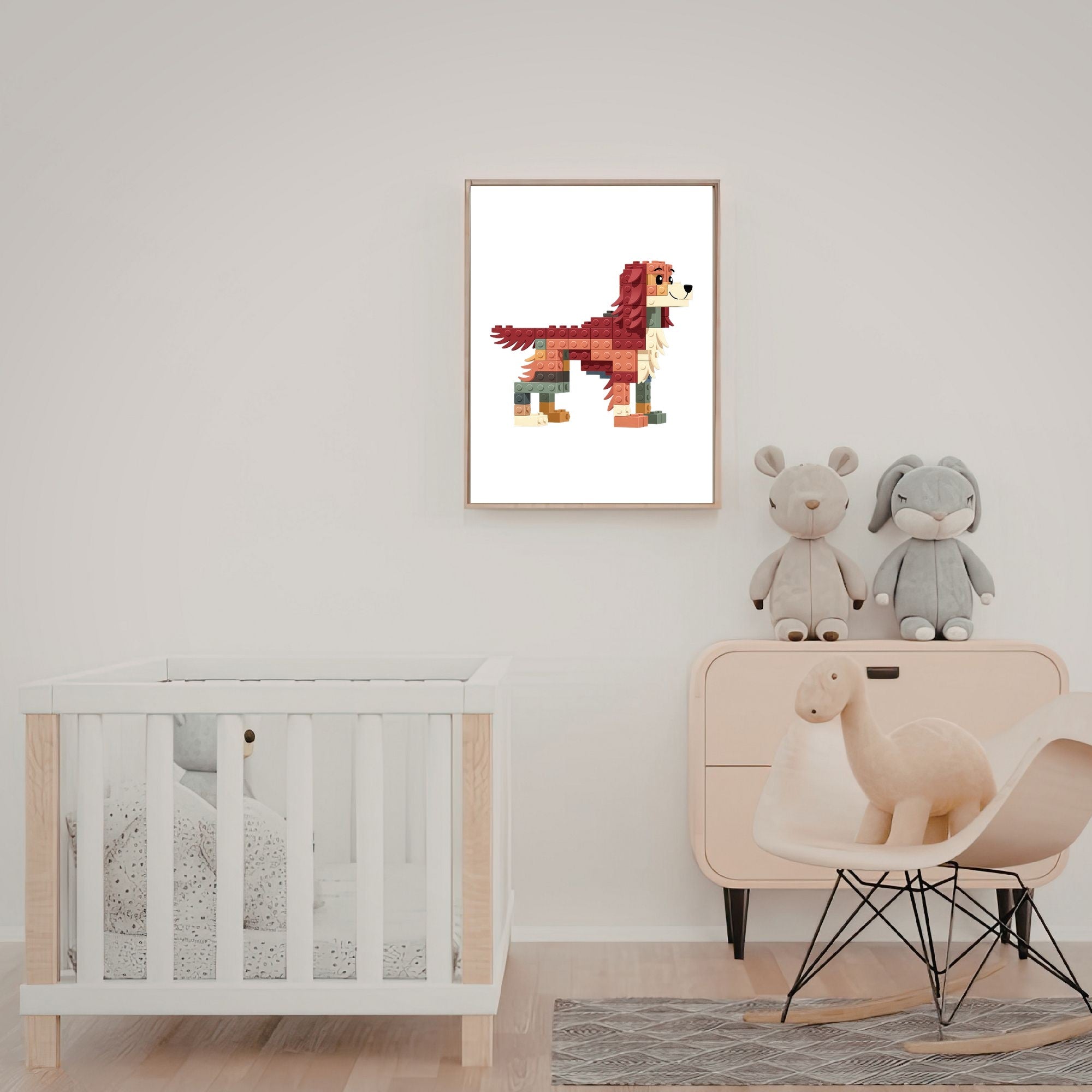 Irish Setter Lego Dog - White