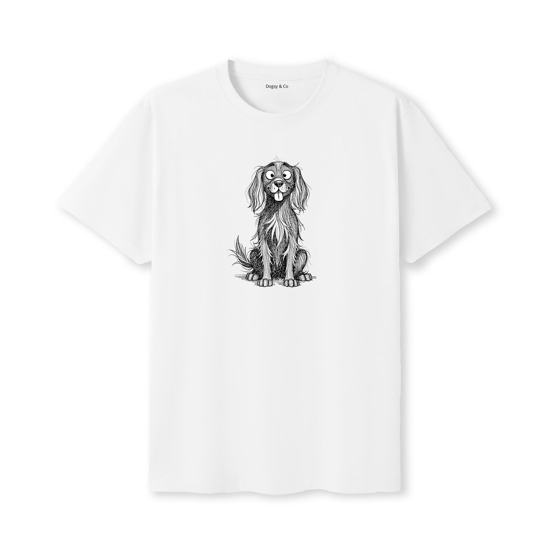 Irish Setter Scraggy Dog T-Shirt - White