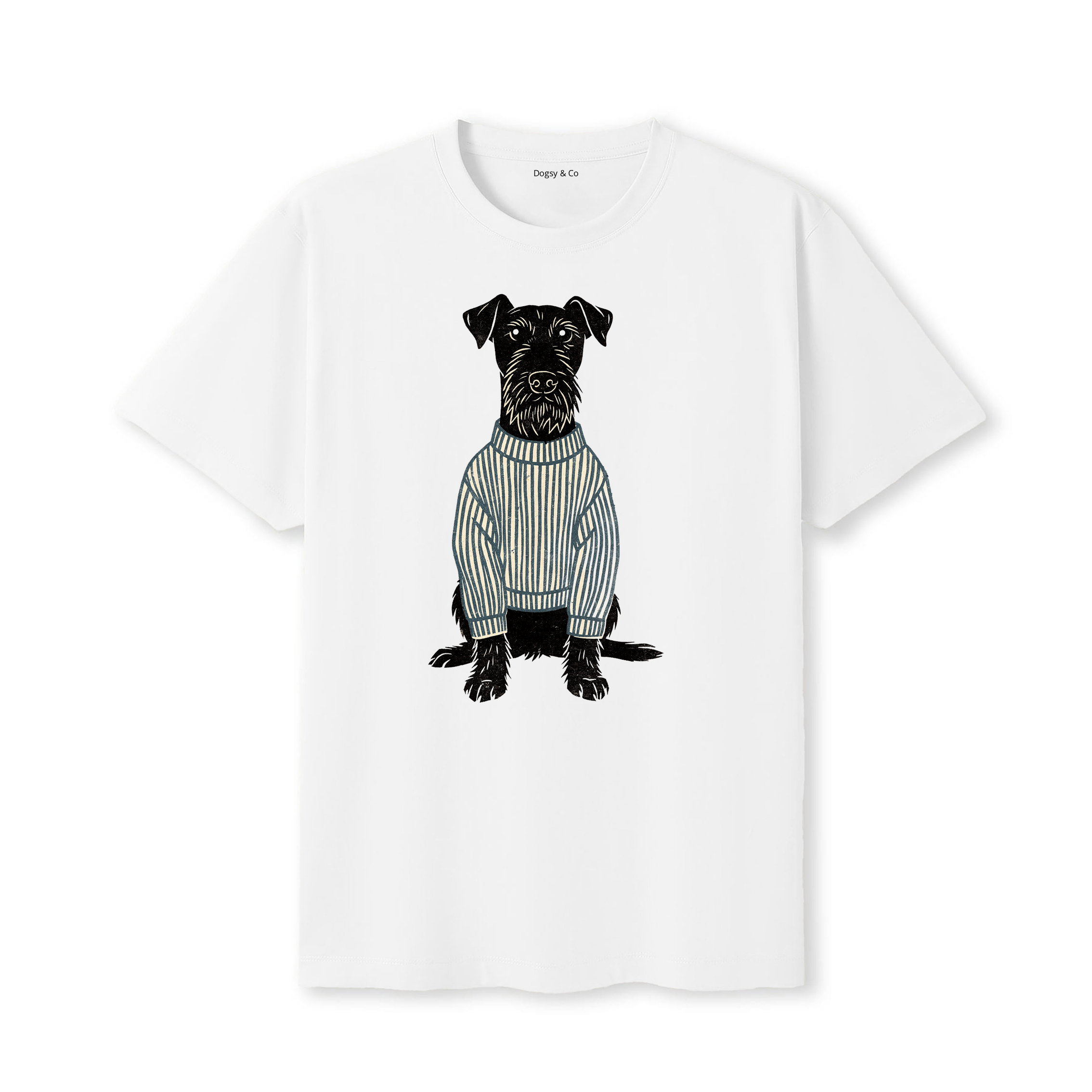 Irish Terrier Jumper Dog T-Shirt - White
