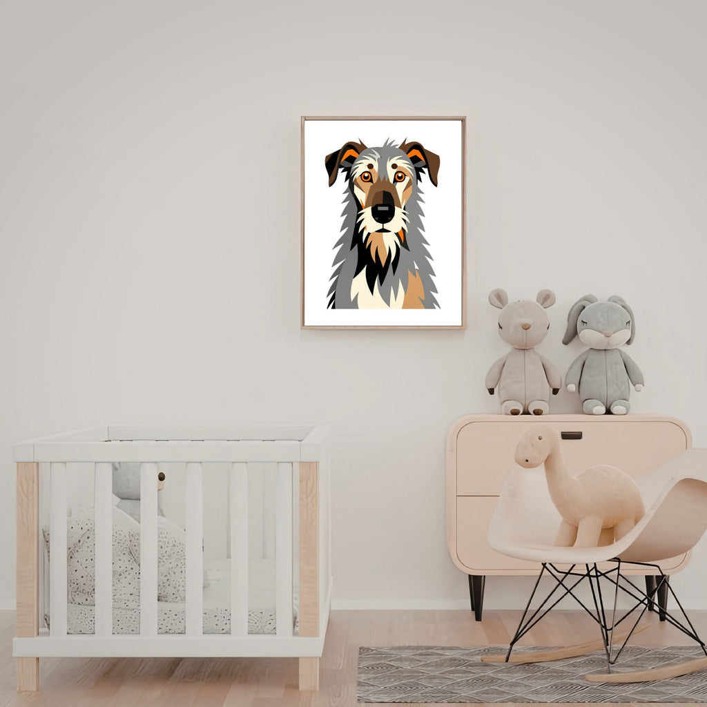 Bold Block Art Print - Framed Nursery Mockup