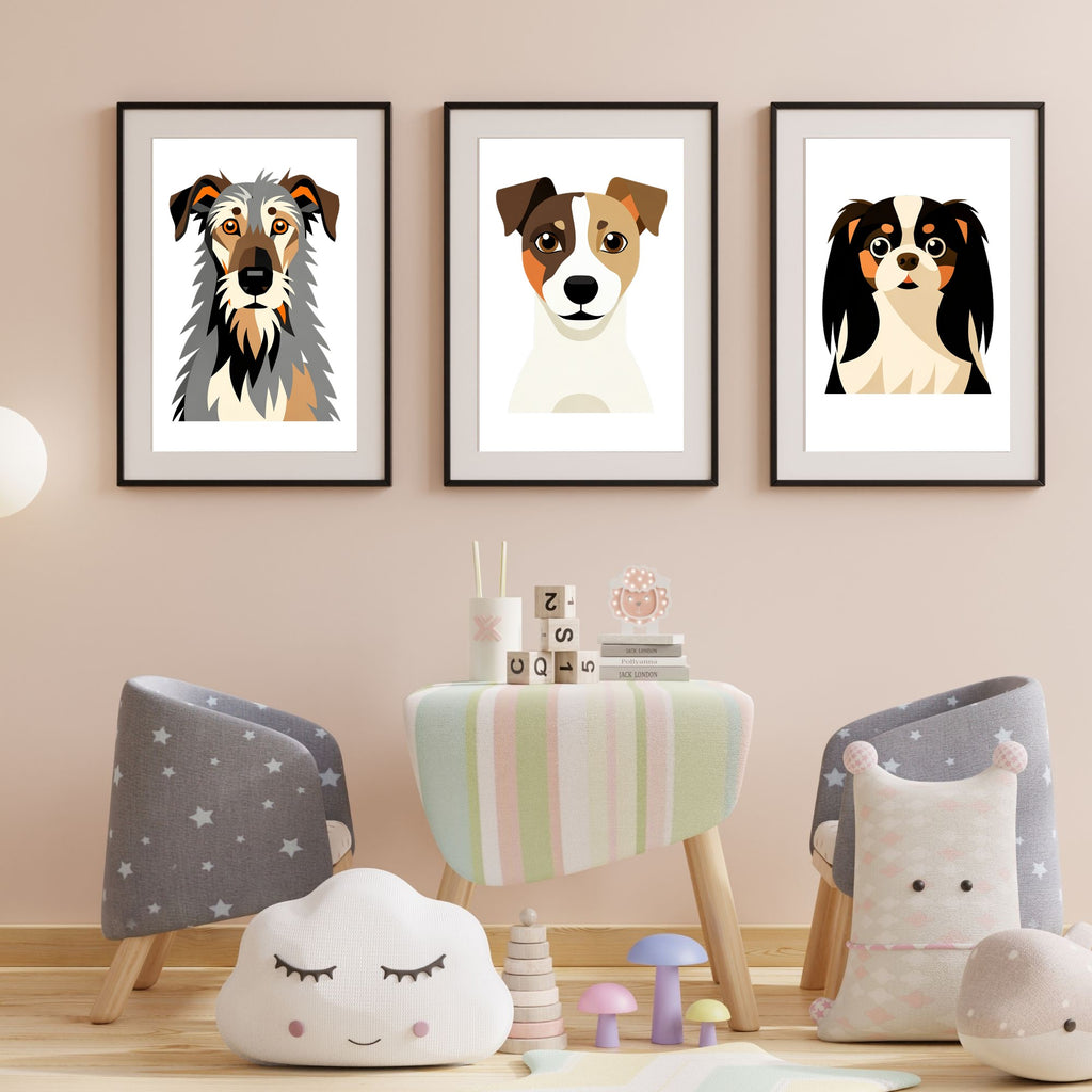 Bold Block Art Print - Framed Nursery Mockup