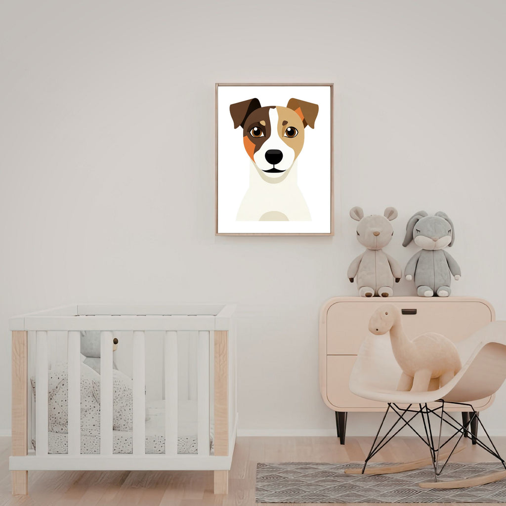 Bold Block Art Print - Framed Nursery Mockup