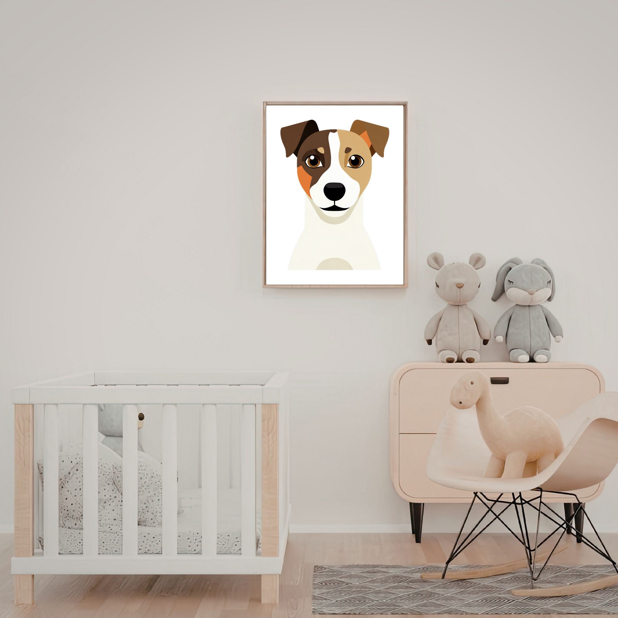 Bold Block Art Print - Framed Nursery Mockup