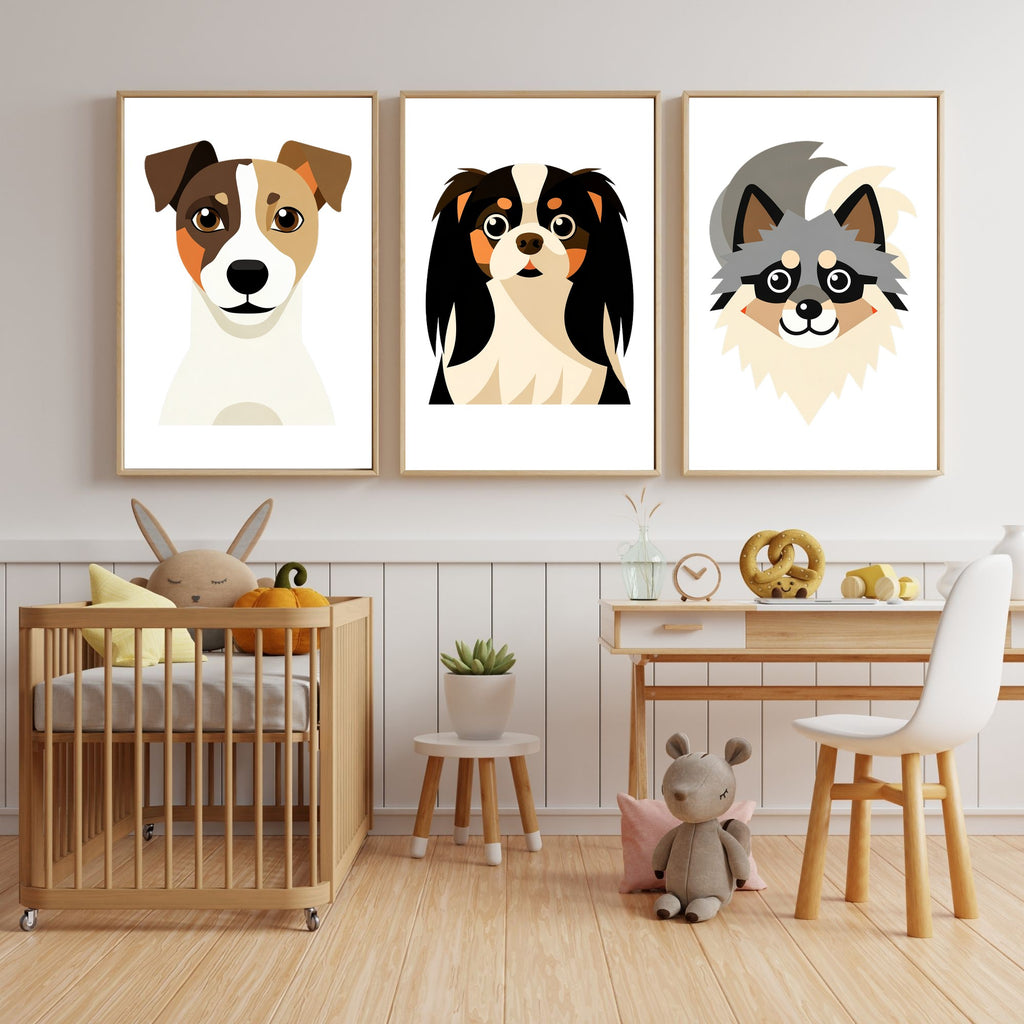 Bold Block Art Print - Framed Nursery Mockup